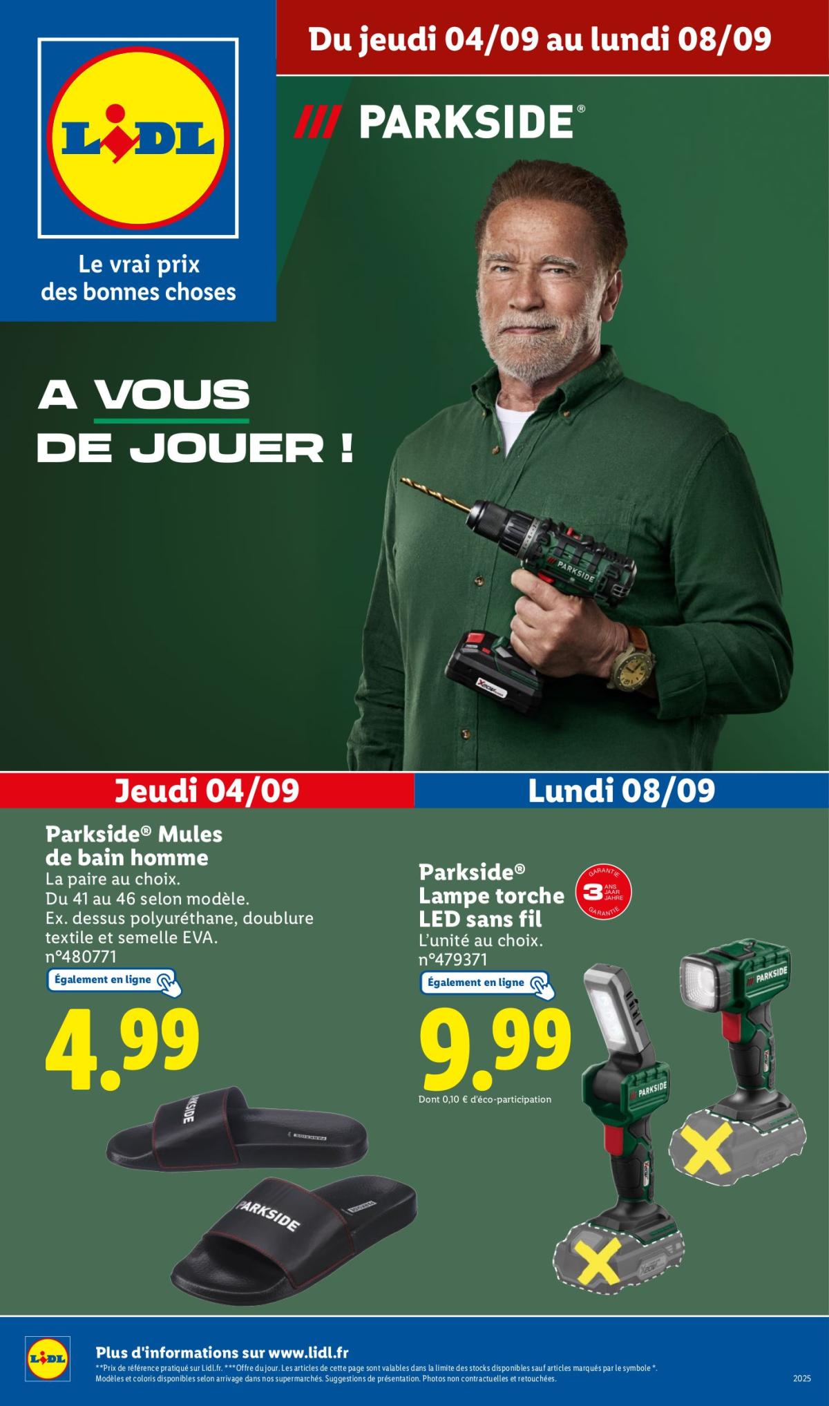 Catalogue Lidl - Les bonnes affaires de la semaine valable du 04/09 au 08/09