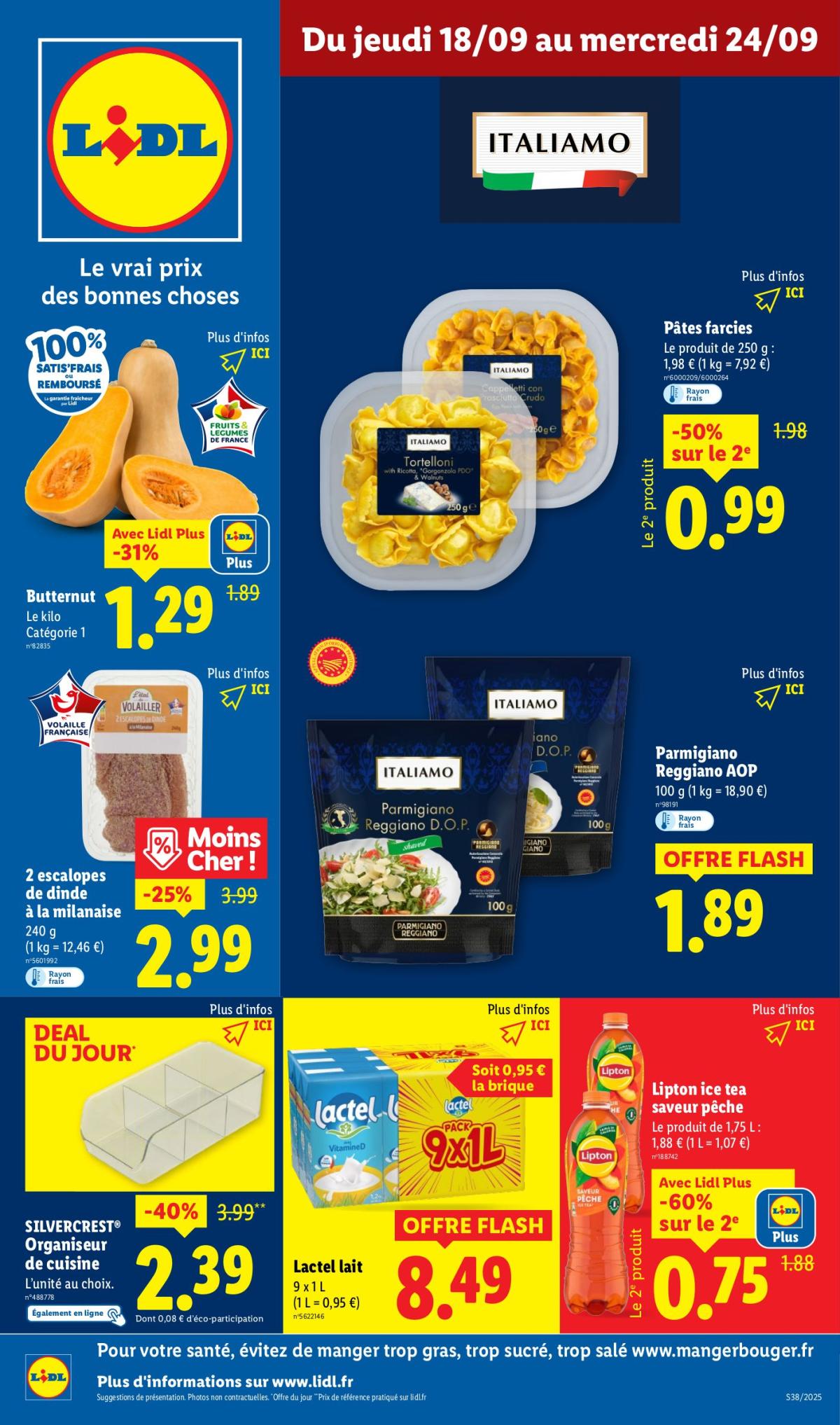 Catalogue Lidl valable du 18/09 au 24/09