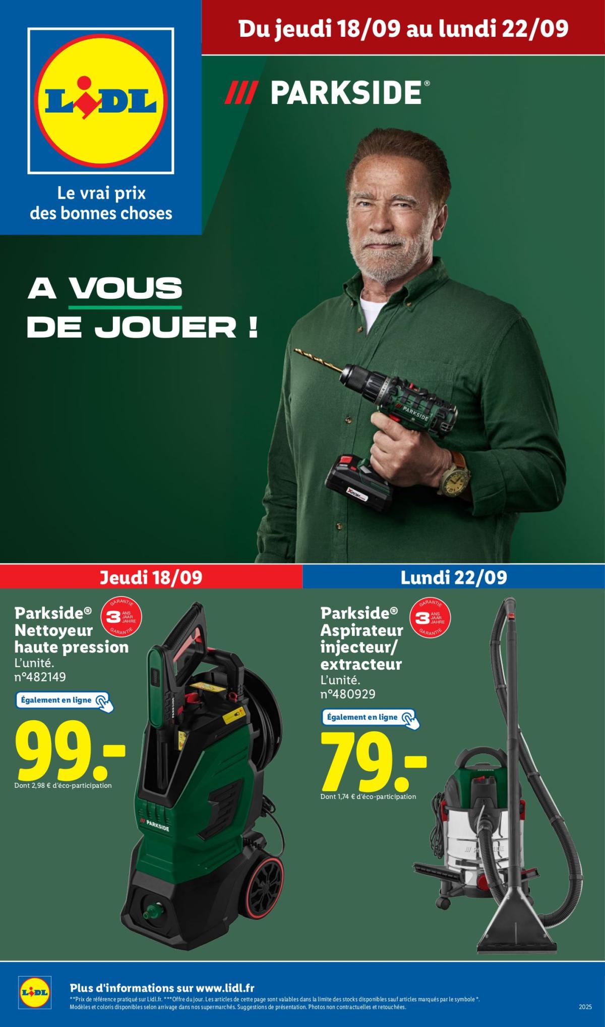 Catalogue Lidl - Les bonnes affaires de la semaine valable du 18/09 au 22/09