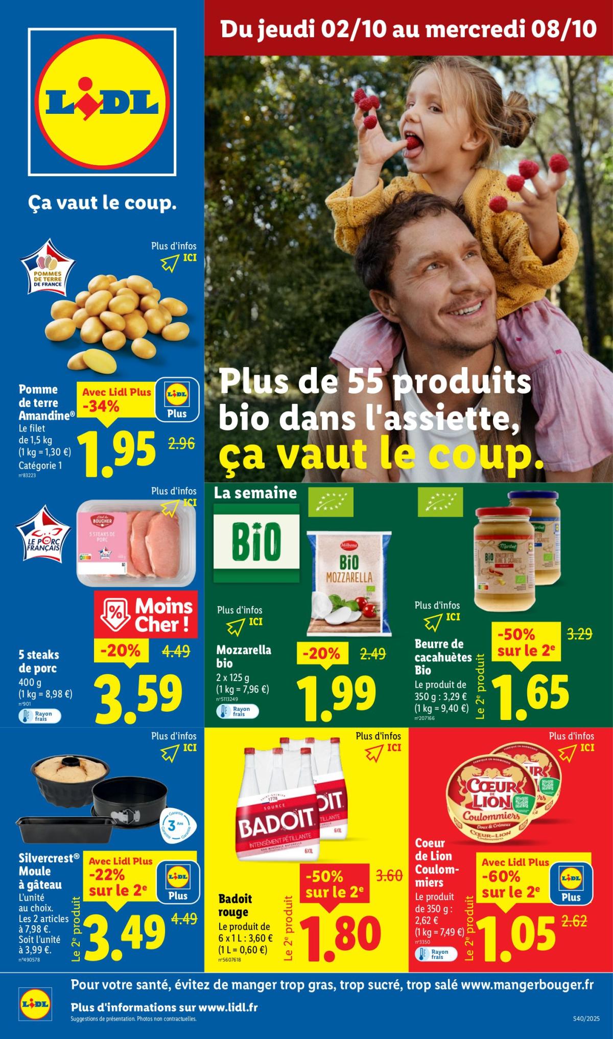 Catalogue Lidl valable du 02/10 au 08/10
