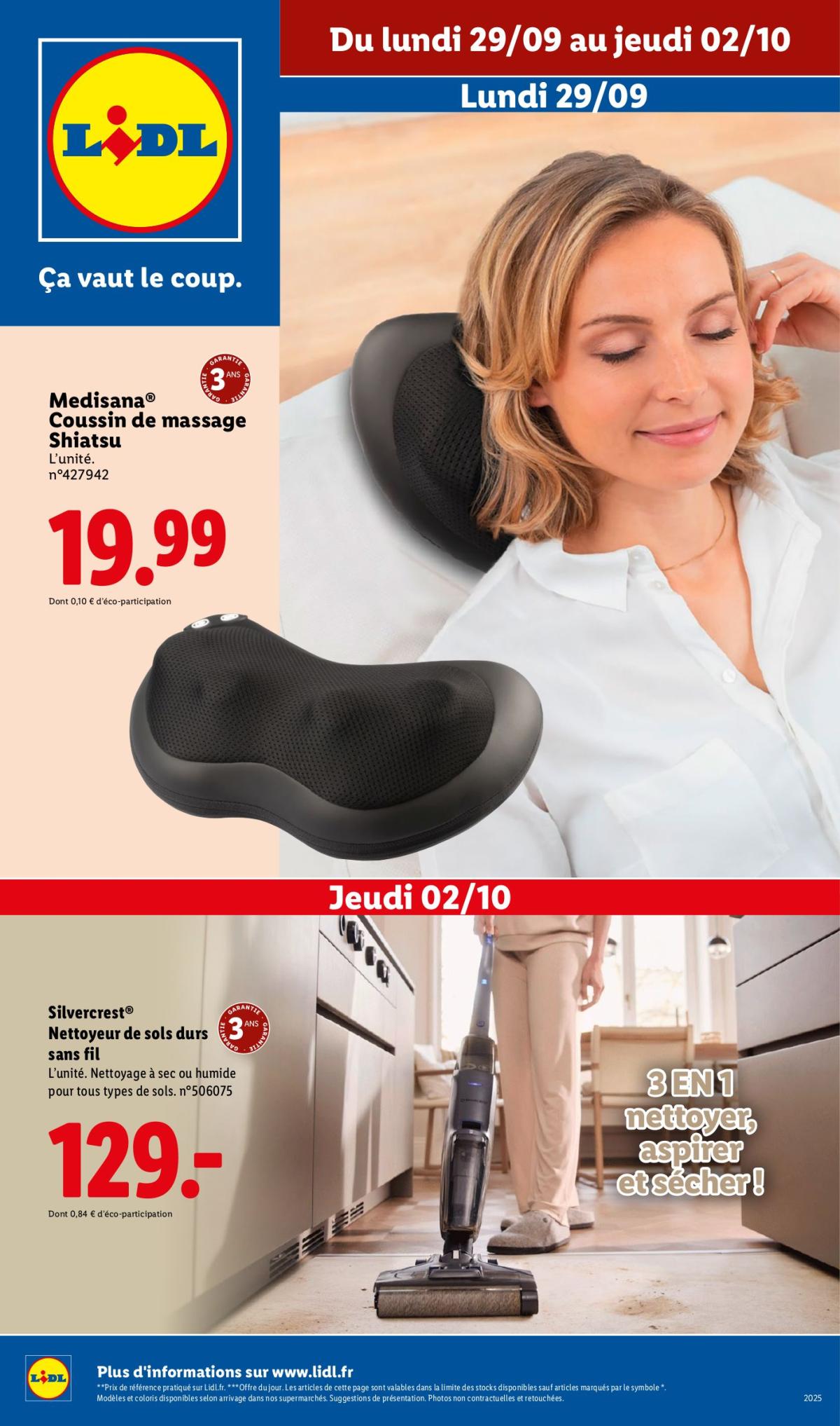 Catalogue Lidl - Les bonnes affaires de la semaine valable du 29/09 au 02/10