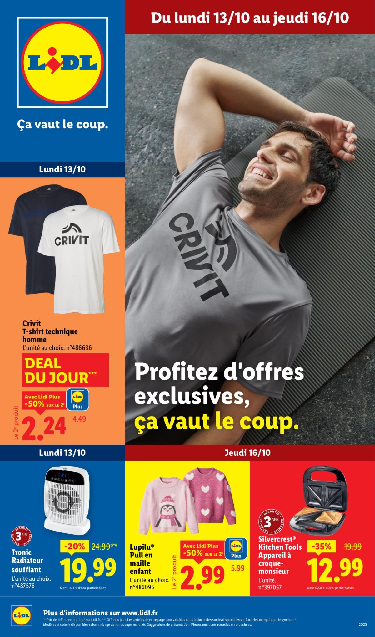Catalogue Lidl - Les bonnes affaires de la semaine valable du 13/10 au 16/10