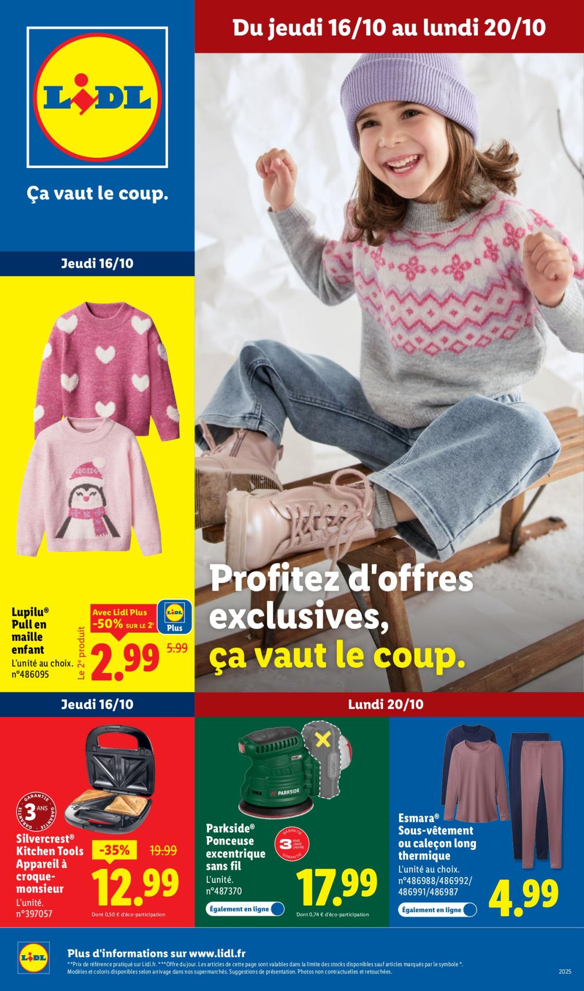 Catalogue Lidl - Les bonnes affaires de la semaine valable du 16/10 au 20/10