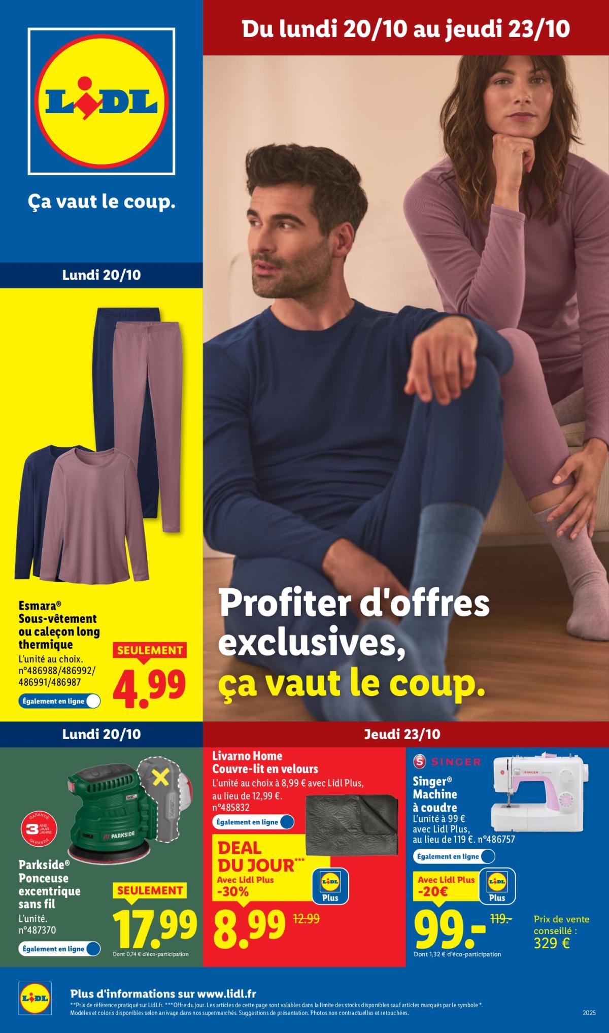 Catalogue Lidl - Les bonnes affaires de la semaine valable du 20/10 au 23/10