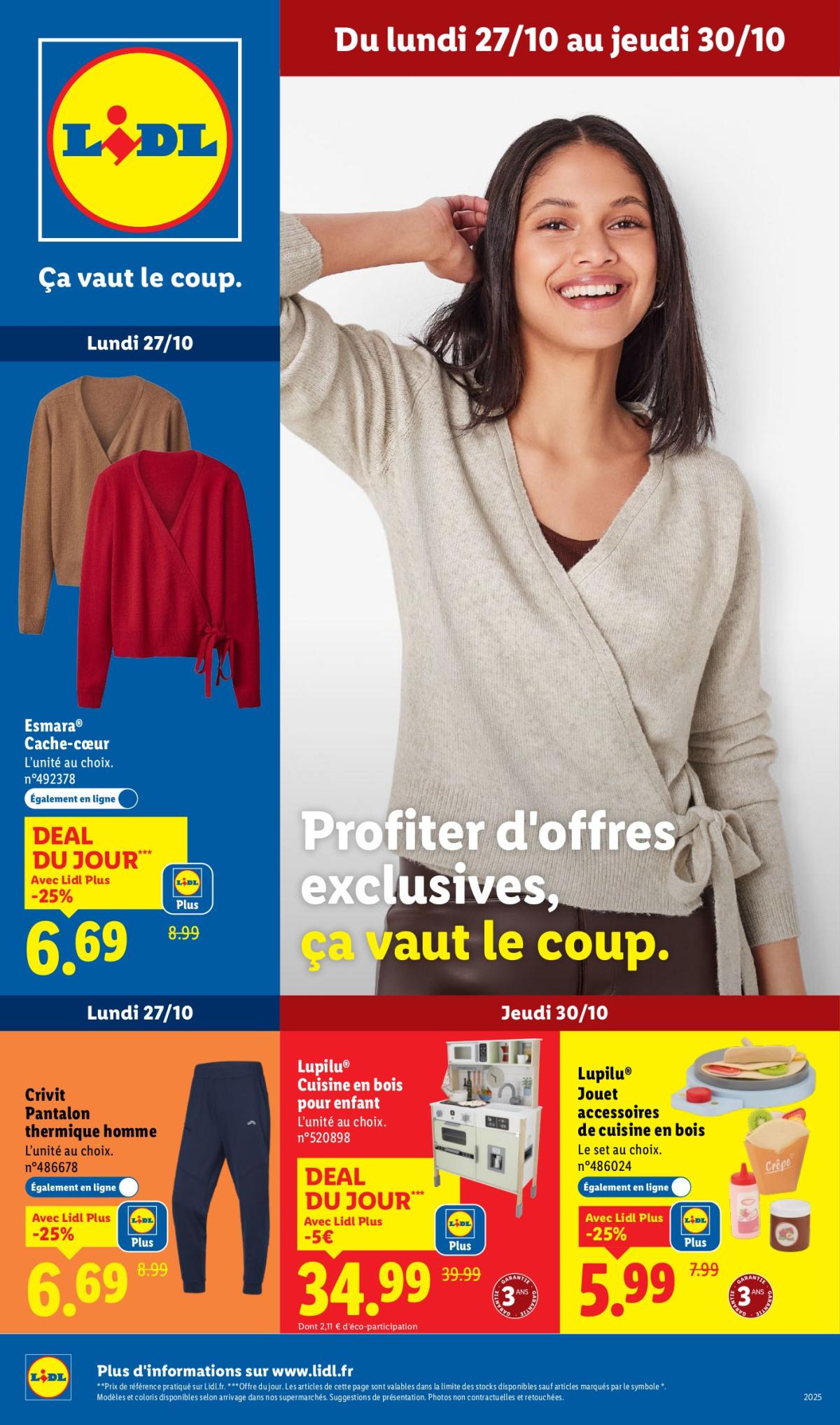 Catalogue Lidl - Les bonnes affaires de la semaine valable du 27/10 au 30/10