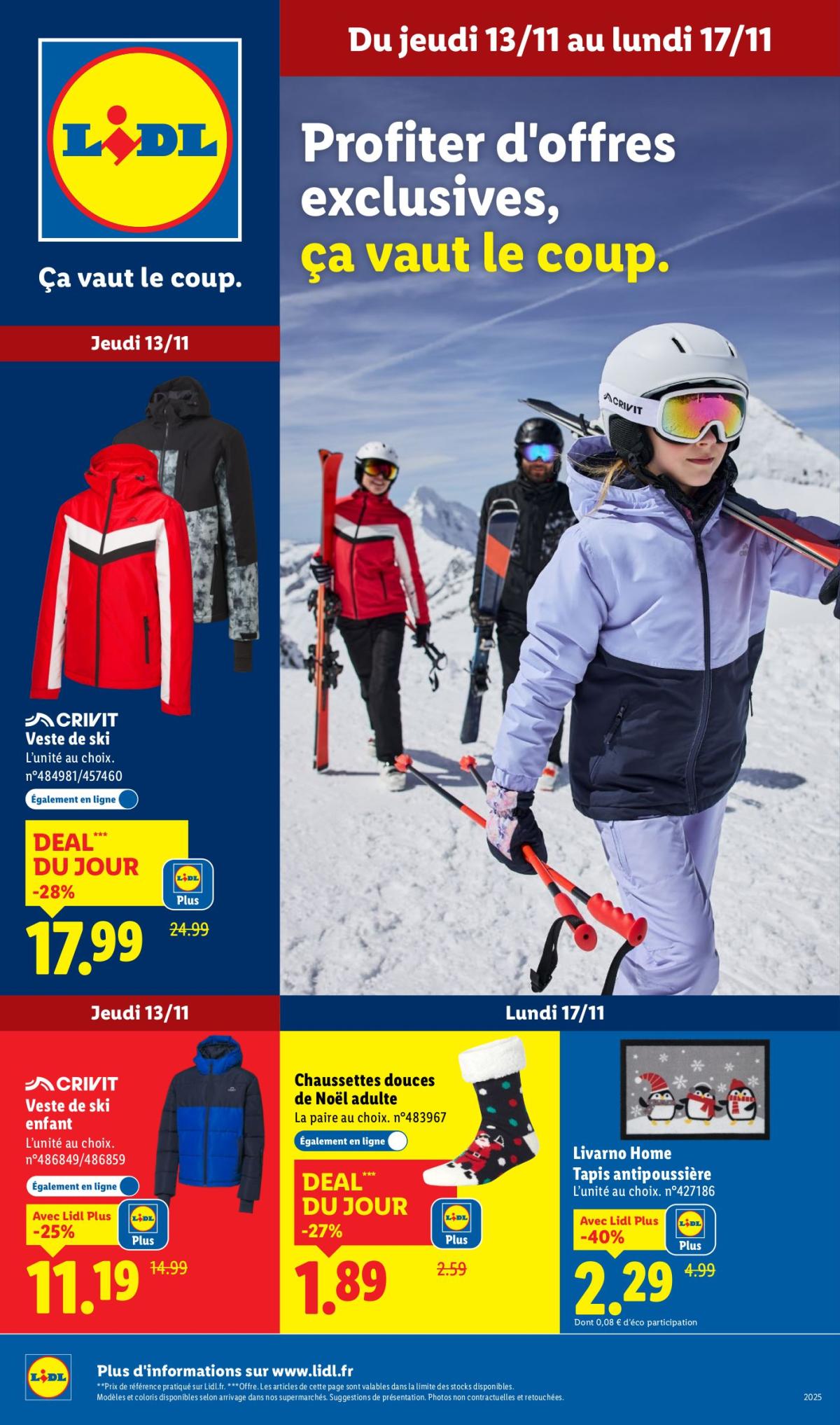 Catalogue Lidl - Les bonnes affaires de la semaine valable du 13/11 au 17/11