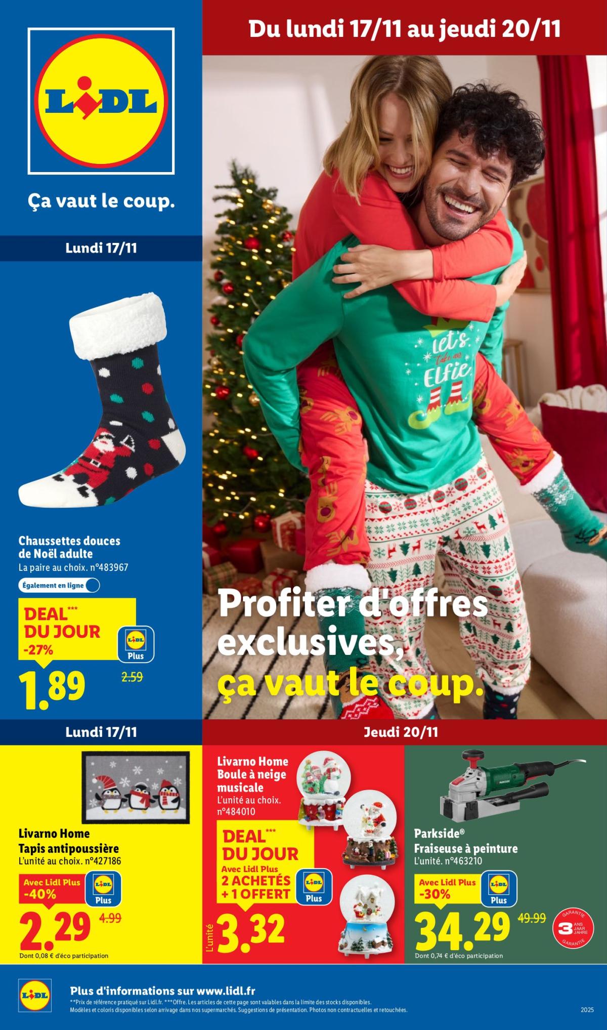 Catalogue Lidl - Les bonnes affaires de la semaine valable du 17/11 au 20/11