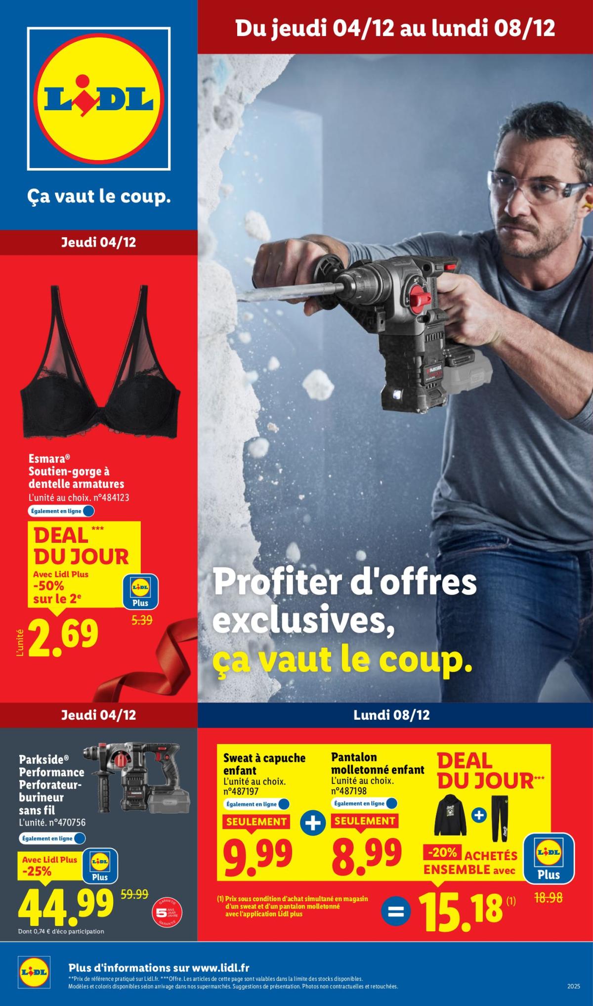 Catalogue Lidl - Les bonnes affaires de la semaine valable du 04/12 au 08/12