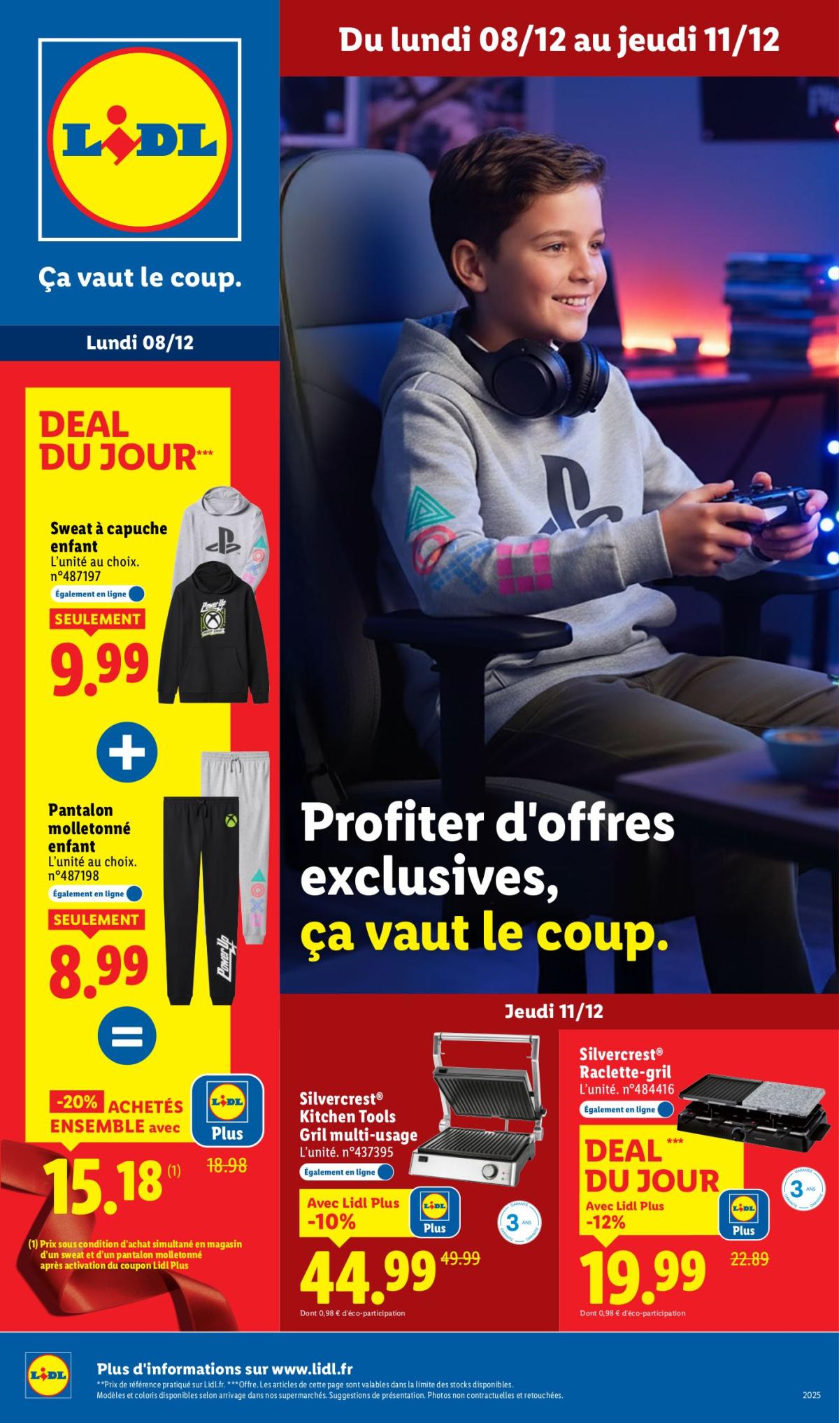 Catalogue Lidl - Les bonnes affaires de la semaine valable du 08/12 au 11/12