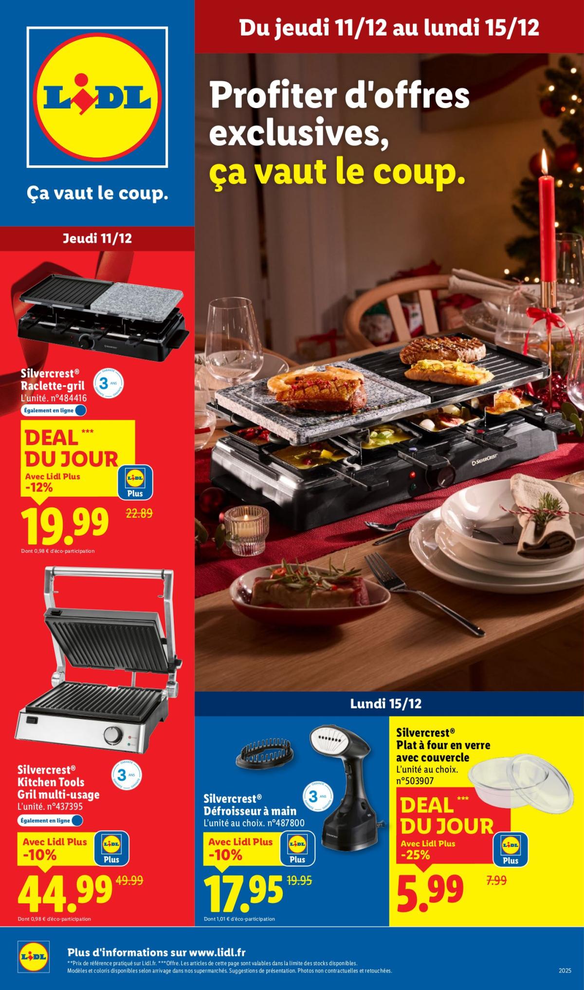 Catalogue Lidl - Les bonnes affaires de la semaine valable du 11/12 au 15/12
