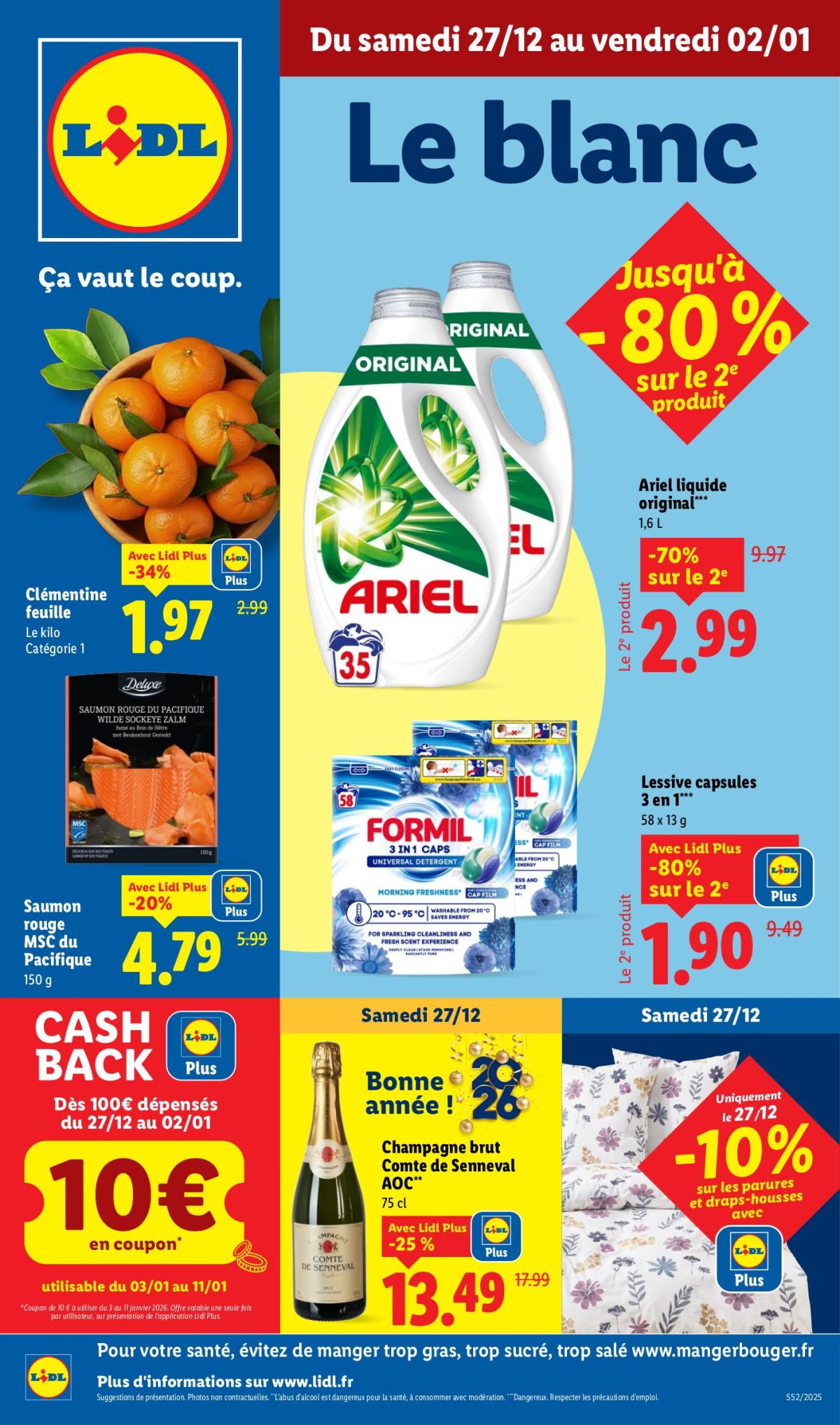 Catalogue Lidl valable du 27/12 au 02/01