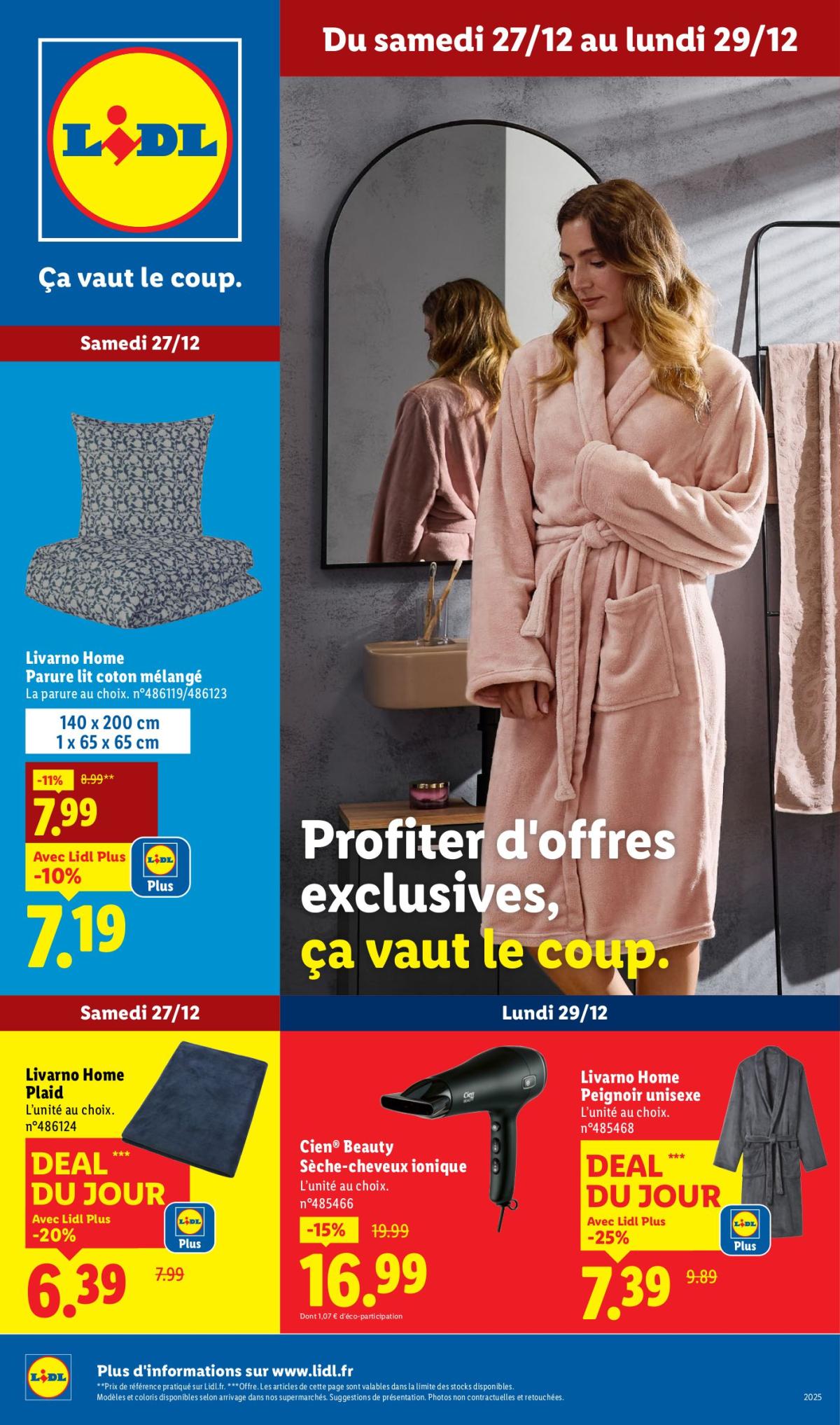 Catalogue Lidl - Les bonnes affaires de la semaine valable du 27/12 au 29/12