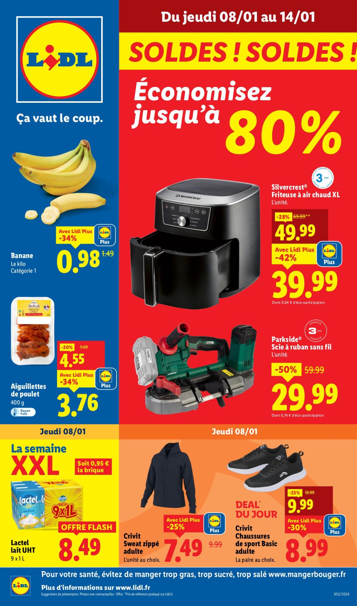 Catalogue Lidl - Les promos de la semaine valable du 08/01 au 14/01