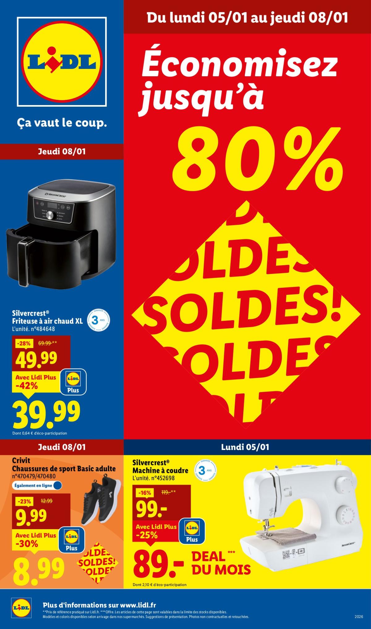 Catalogue Lidl - Les bonnes affaires de la semaine valable du 05/01 au 08/01