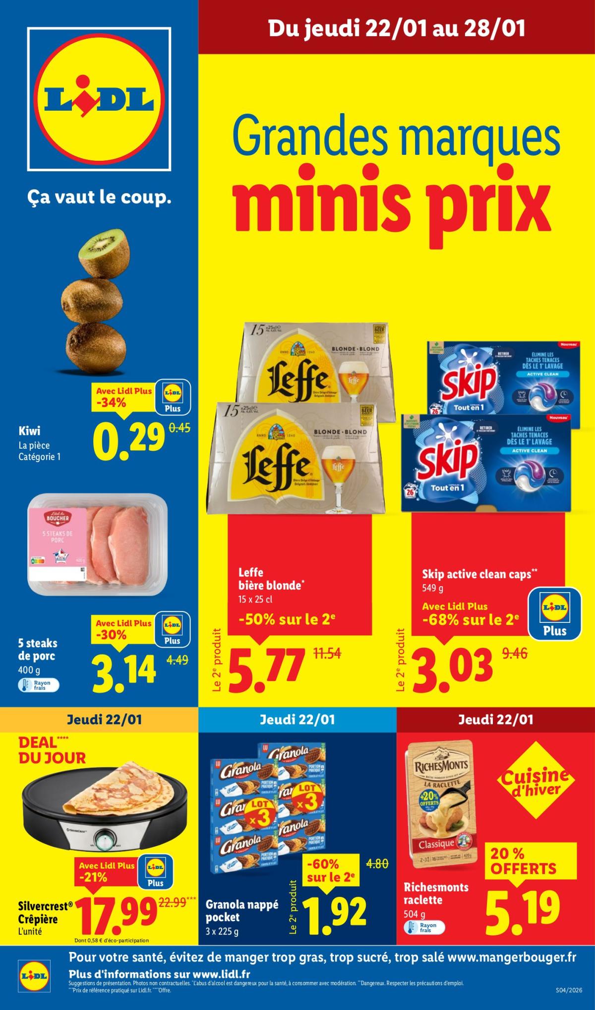 Catalogue Lidl valable du 22/01 au 28/01