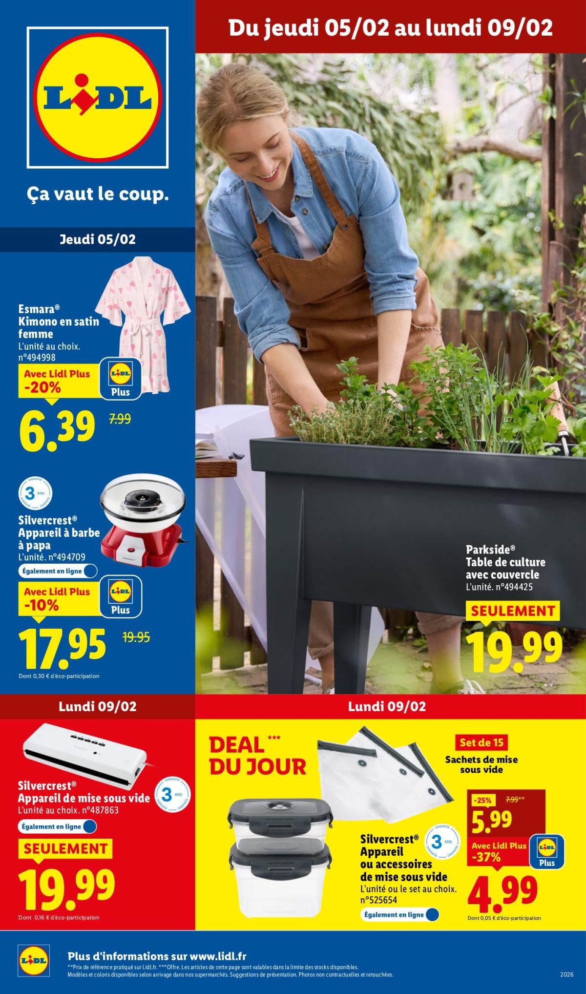Catalogue Lidl - Les bonnes affaires de la semaine valable du 05/02/2026 au 09/02/2026