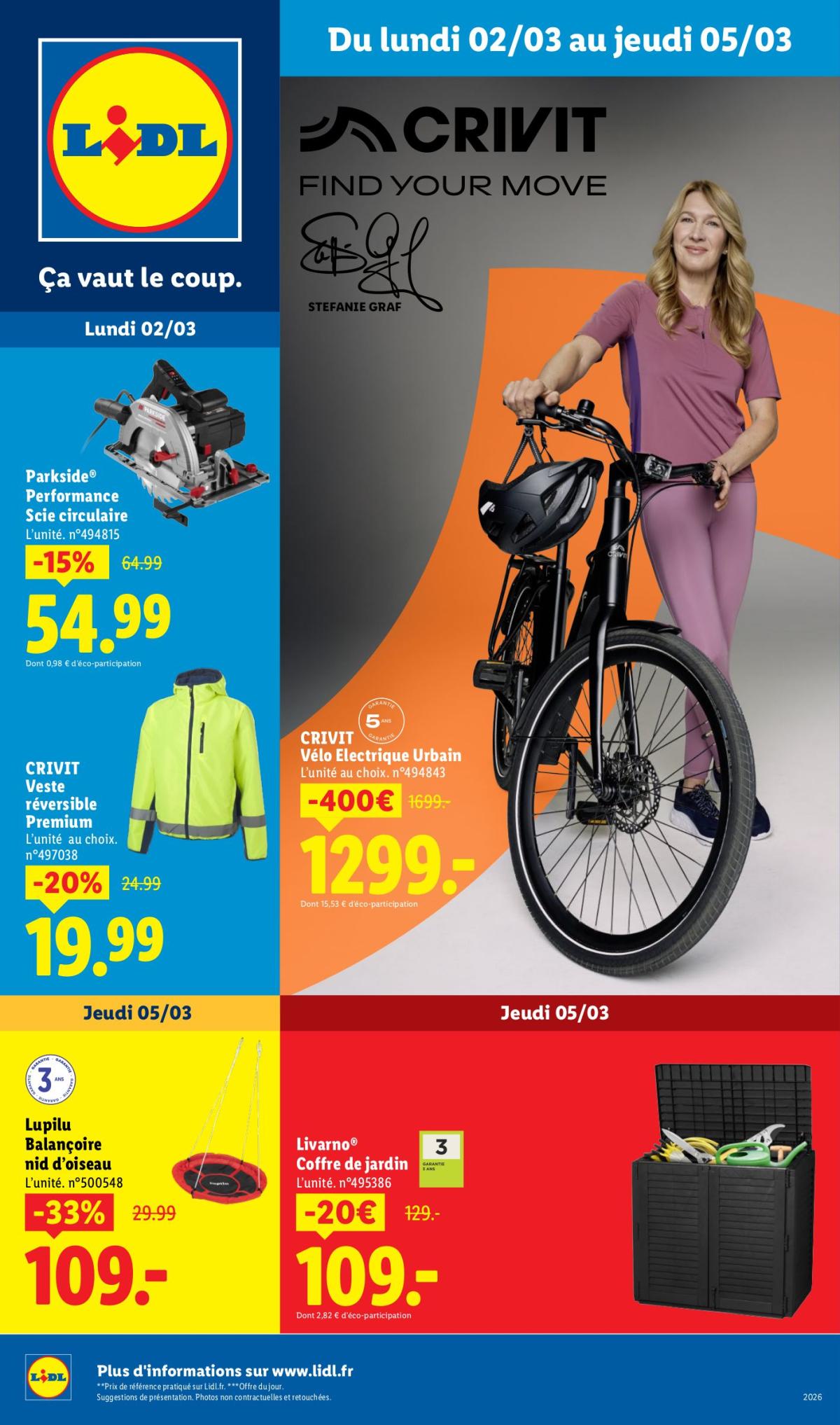 Catalogue Lidl - Les Exclus Web de la semaine valable du 02/03/2026 au 05/03/2026