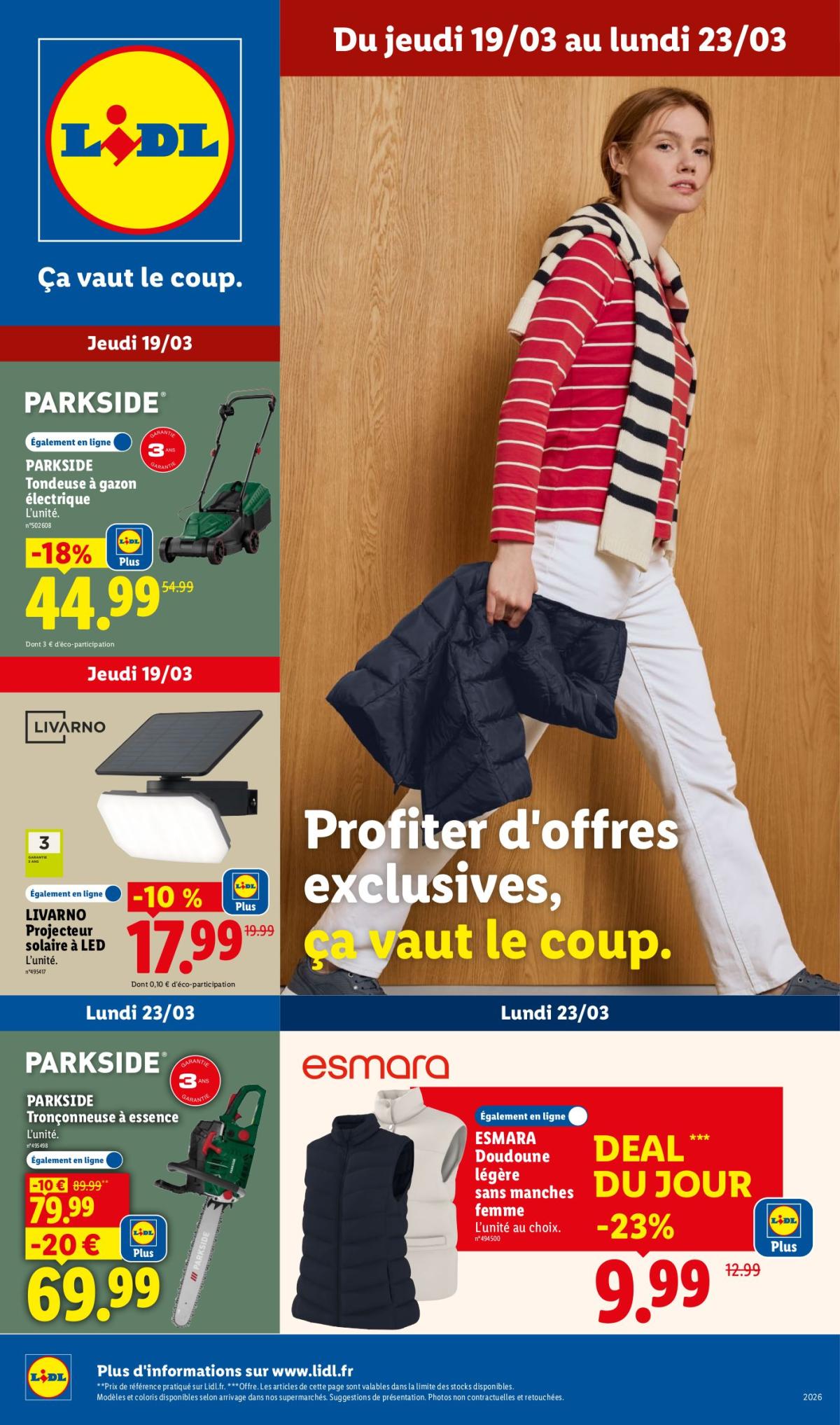 Catalogue Lidl - Les bonnes affaires de la semaine valable du 19/03/2026 au 23/03/2026