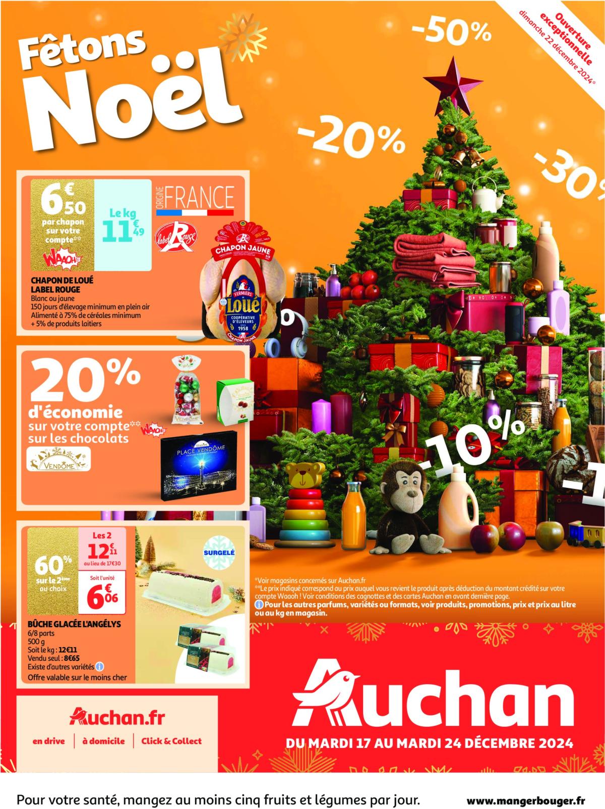 Catalogue Auchan - Fêtons Noël valable dès 17/12 - 24/12