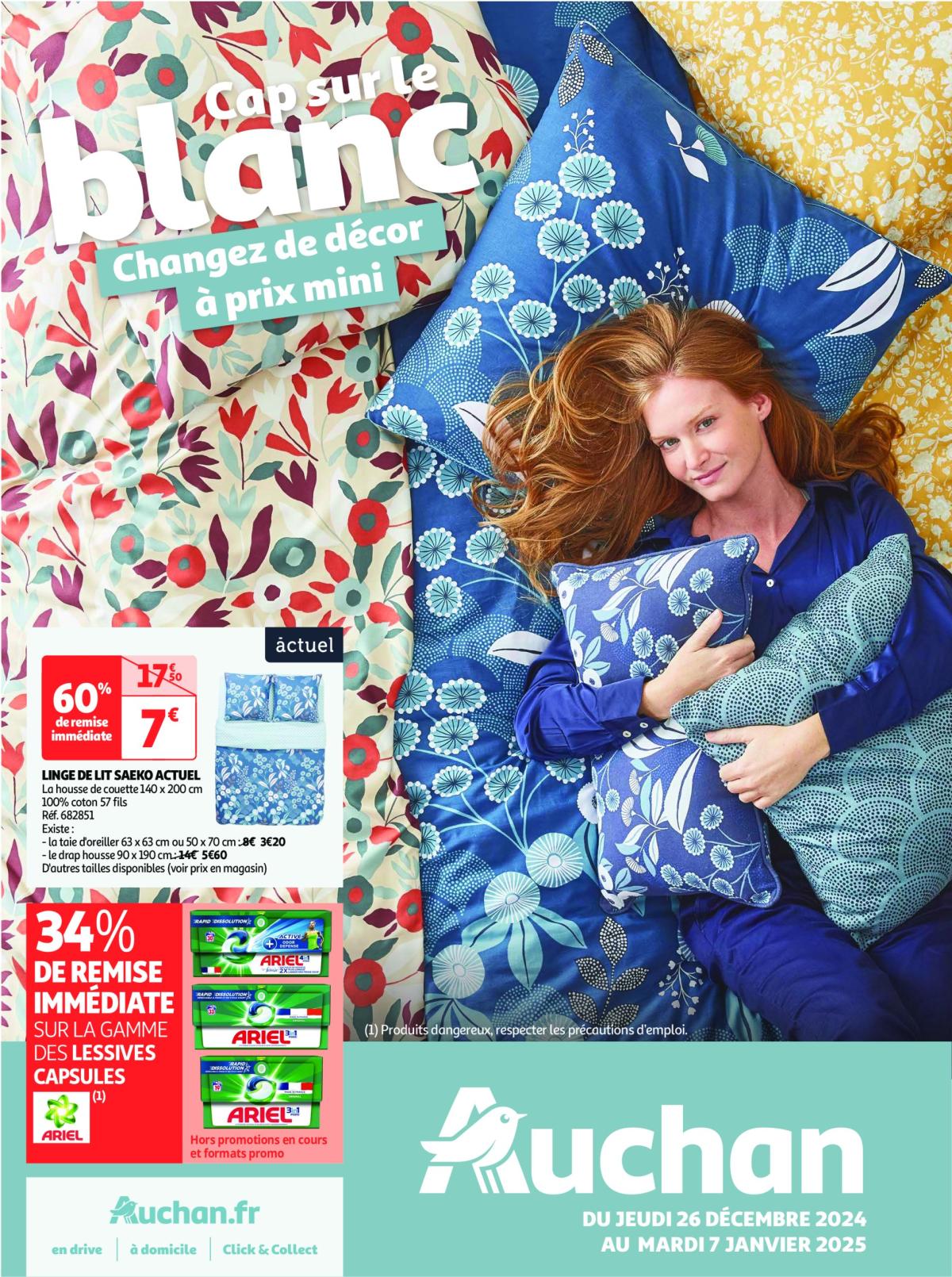 Catalogue Auchan - Cap sur le blanc, changez de décor à prix mini valable dès 26/12 - 07/01