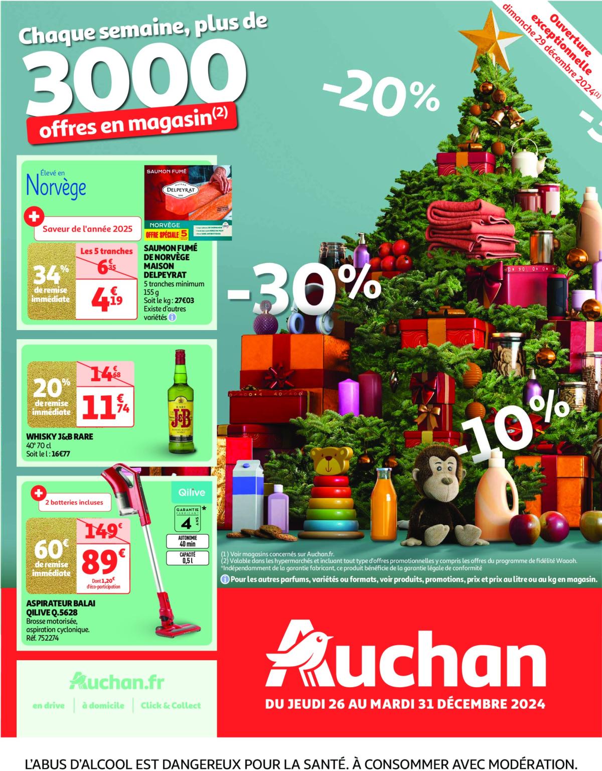 Catalogue Auchan - Cette semaine plus de 3000 offres en magasin valable dès 26/12 - 31/12