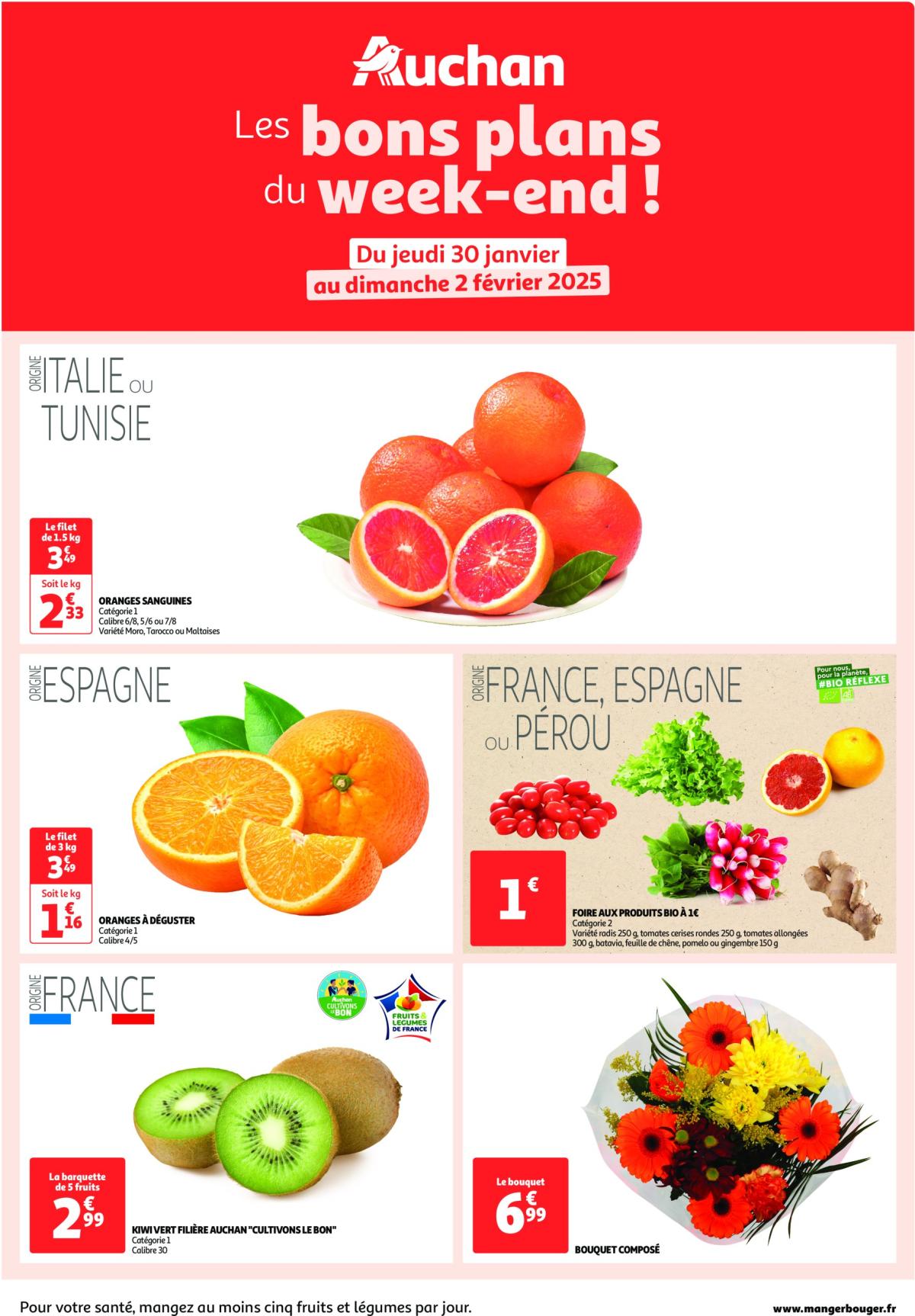 Catalogue Auchan - Les bons plans du week-end dans votre hyper ! valable dès 30/01 - 02/02