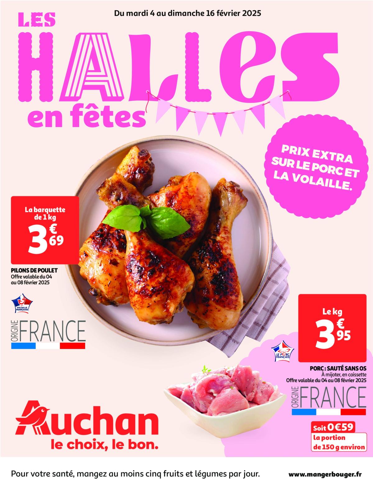 Catalogue Auchan - Les halles en fêtes valable dès 04/02 - 16/02