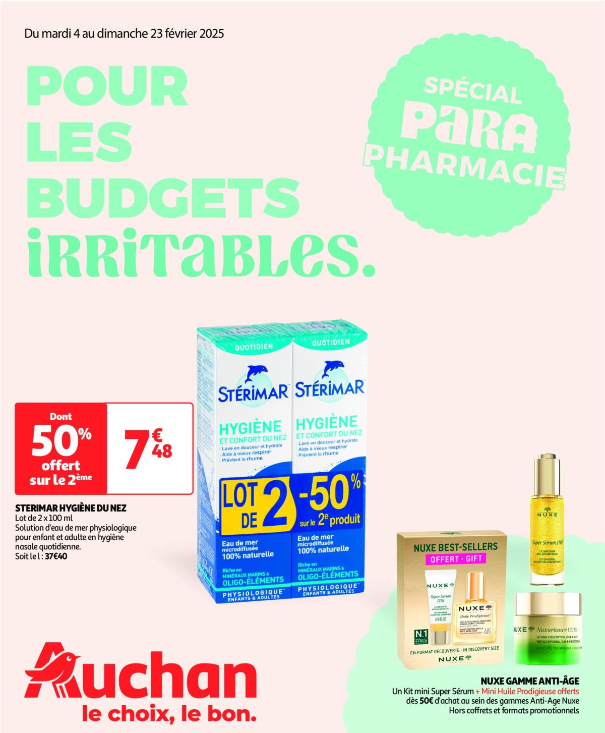 Catalogue Auchan - Prenez soin de vous cet hiver valable dès 04/02 - 23/02