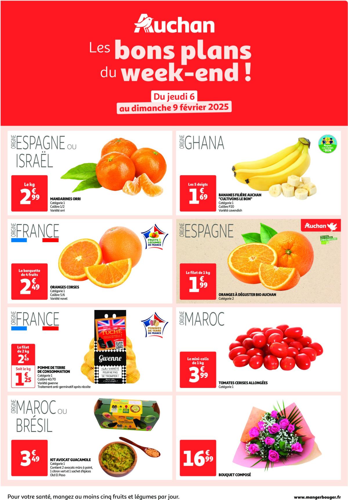 Catalogue Auchan - Les bons plans du week-end dans votre hyper ! valable dès 06/02 - 09/02