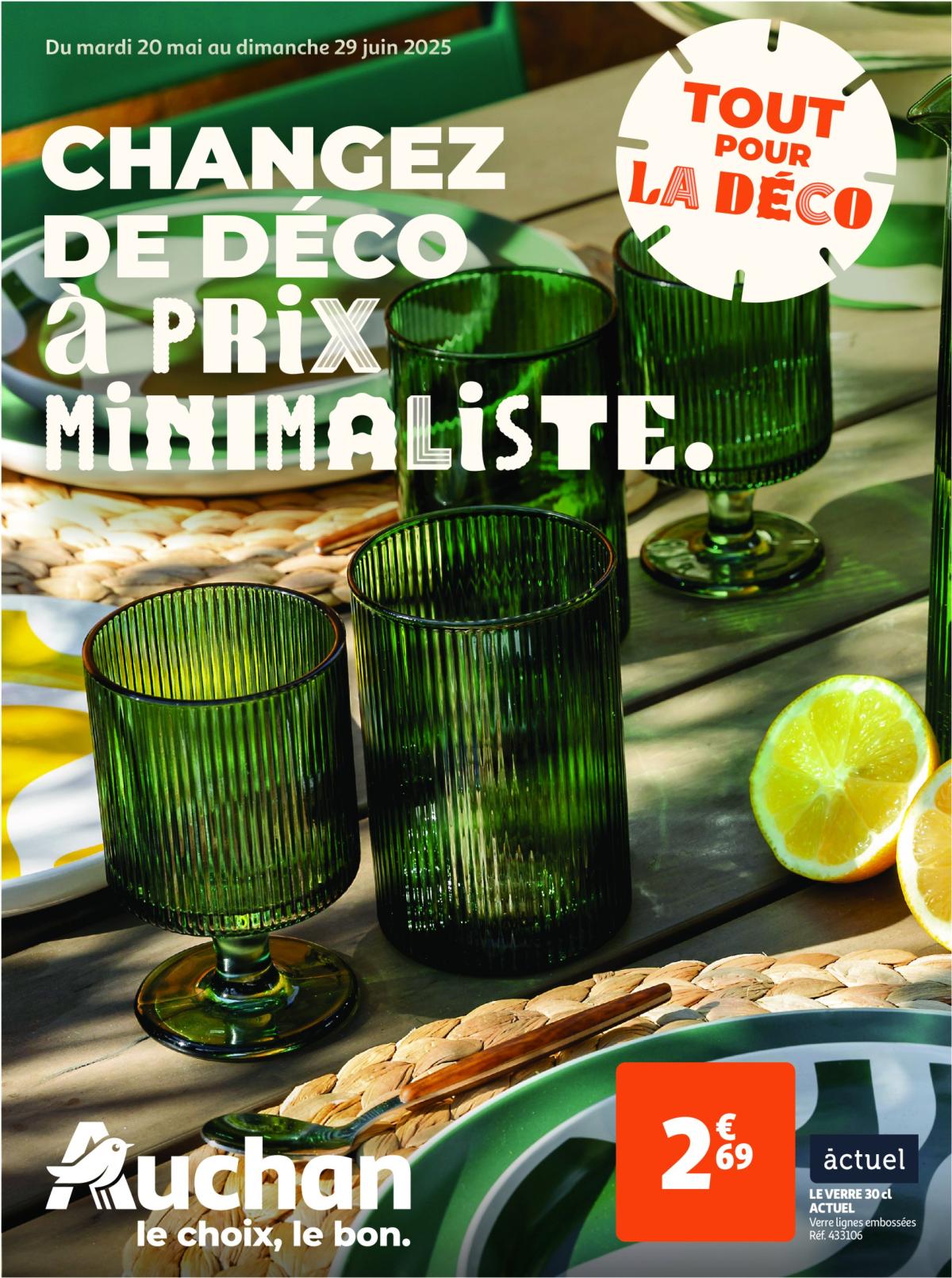 Catalogue Auchan - Changez de déco à prix minimaliste valable du 20/05 au 29/06