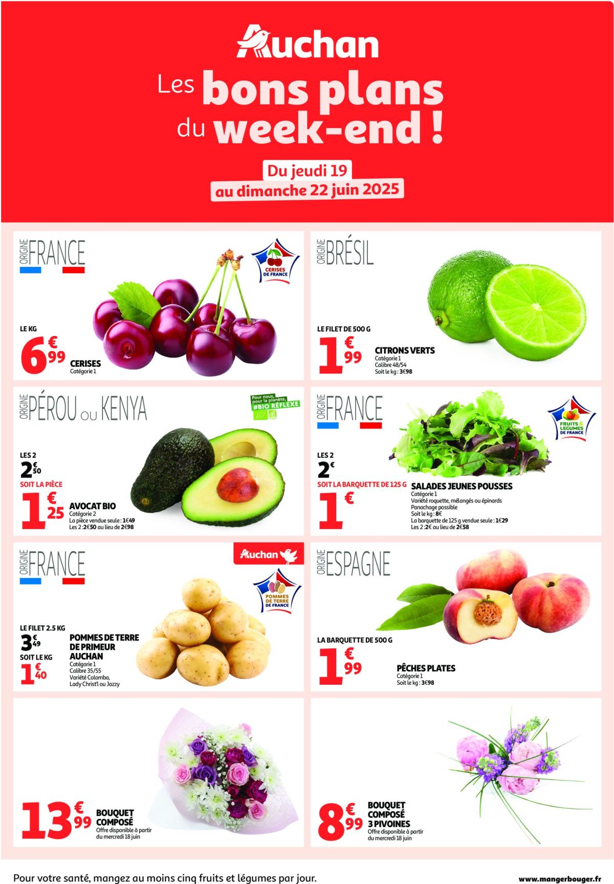 Catalogue Auchan - Les bons plans du week-end dans votre hyper ! valable du 19/06 au 22/06