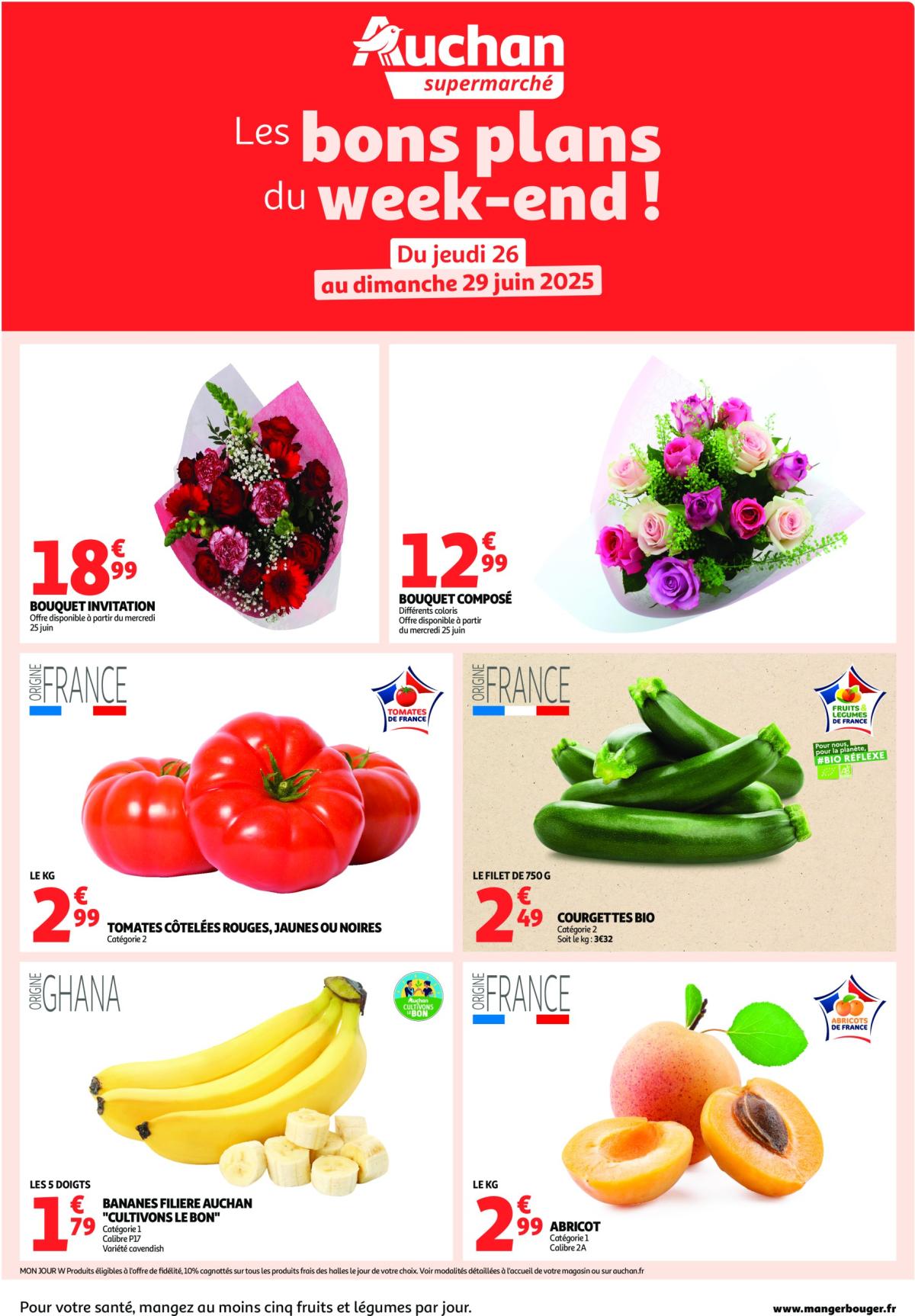 Catalogue Auchan - Les bons plans du week-end dans votre hyper valable du 26/06 au 29/06