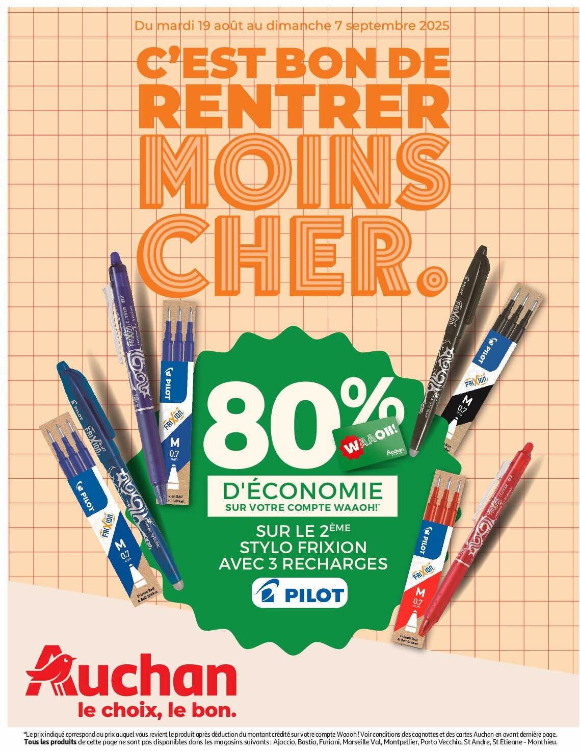 Catalogue Auchan - Rentrée des classes 2 valable du 19/08 au 07/09