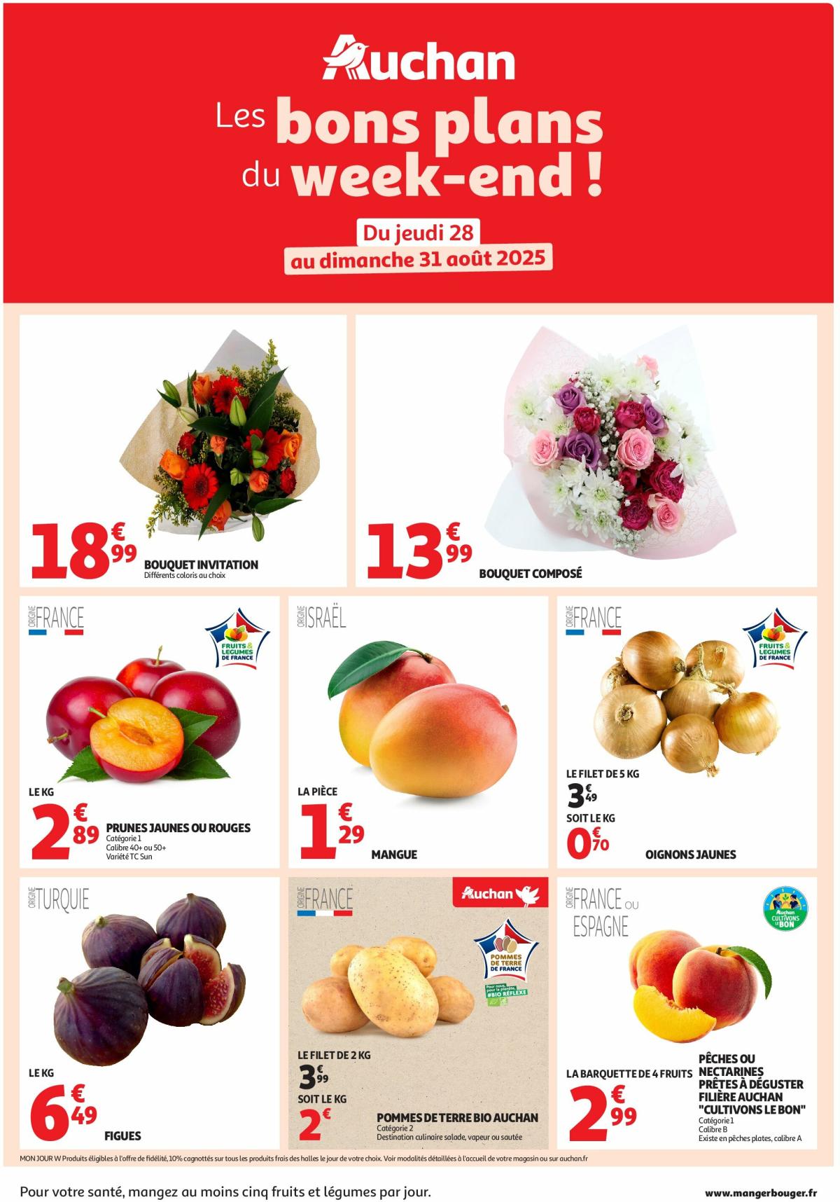 Catalogue Auchan - Les bons plans du week-end dans votre hyper ! valable du 28/08 au 31/08