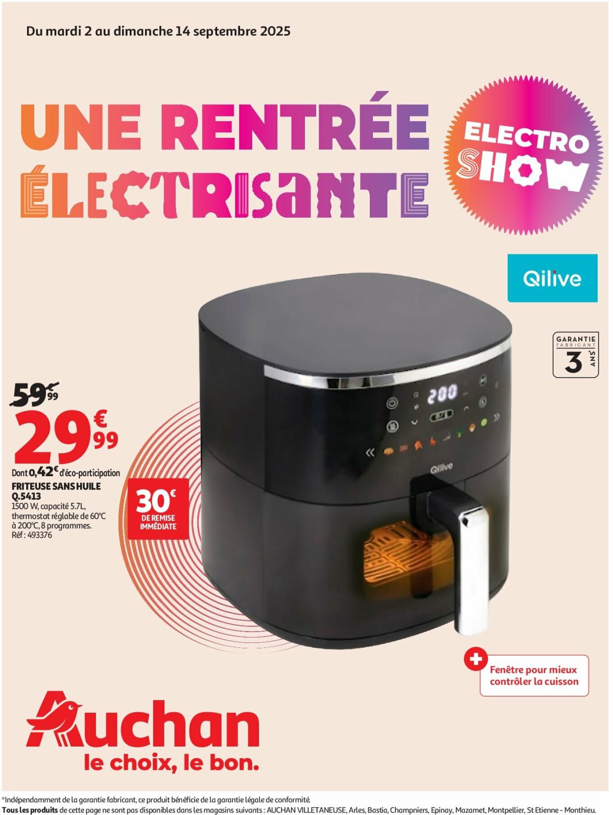 Catalogue Auchan - Une rentrée électrisante valable du 02/09 au 14/09
