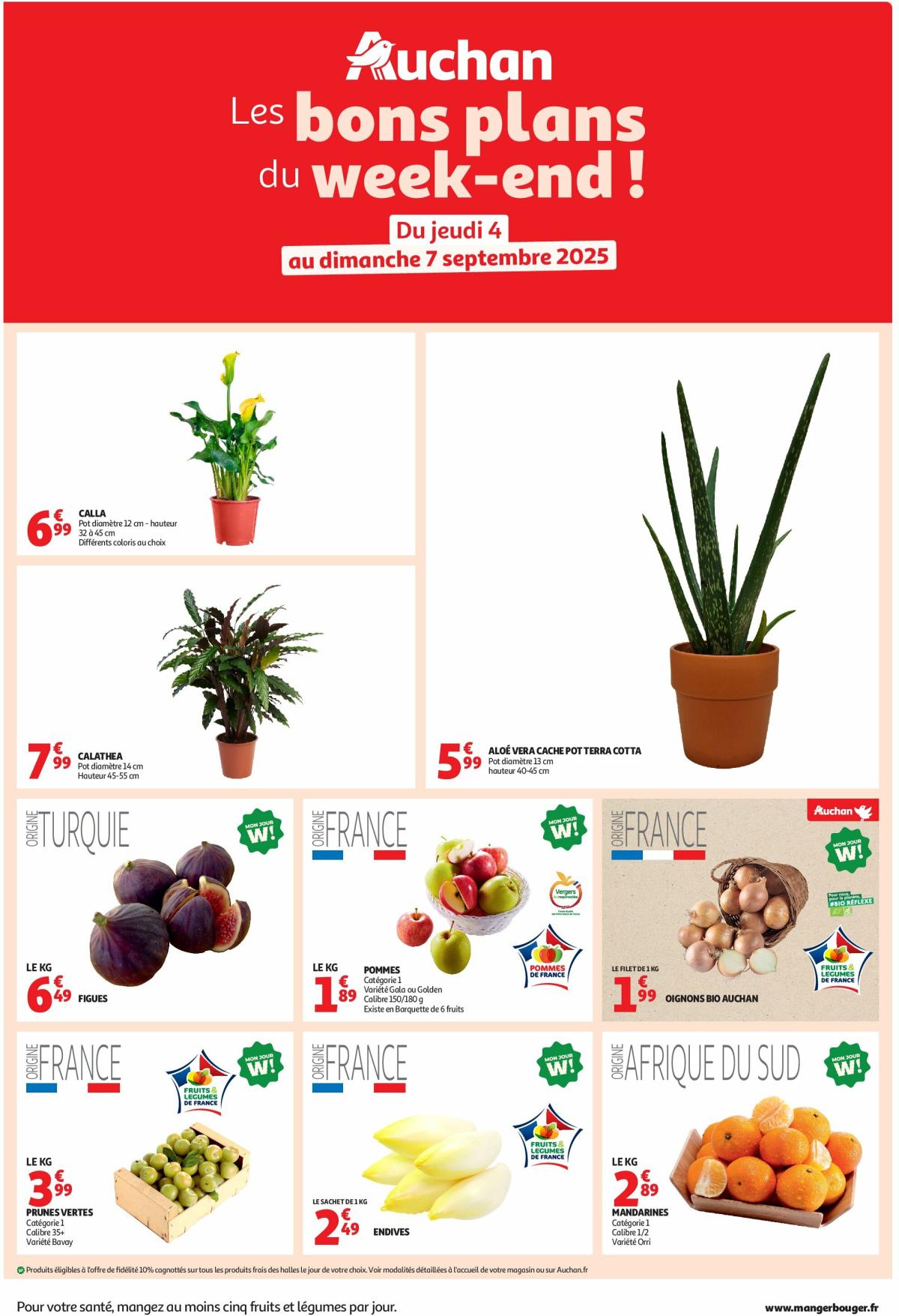 Catalogue Auchan - Les bons plans du week-end dans votre hyper ! valable du 04/09 au 07/09