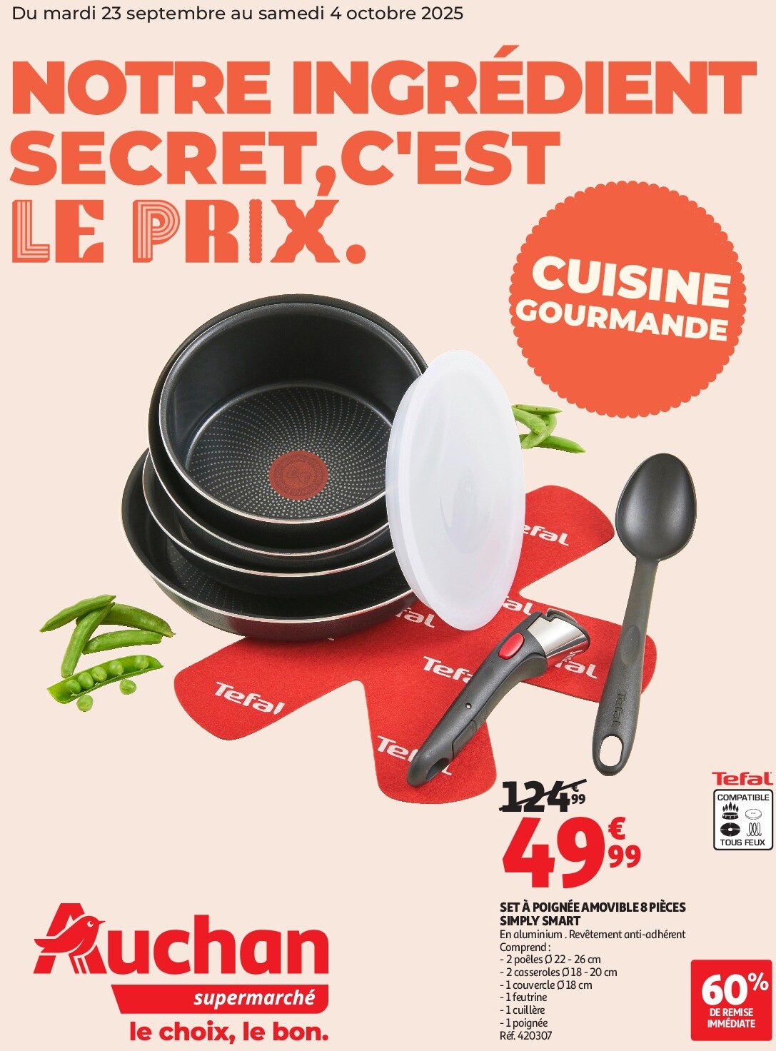Catalogue Auchan - Notre ingrédient secret c'est le prix dans votre super valable du 23/09 au 04/10