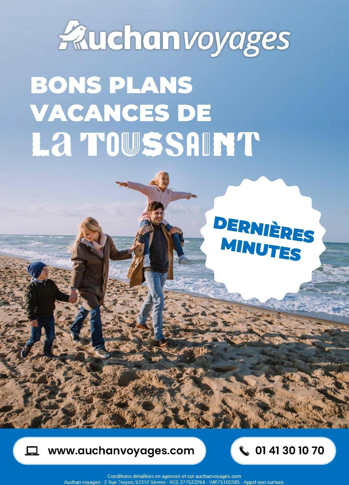 Catalogue Auchan voyages valable du 01/10 au 30/10