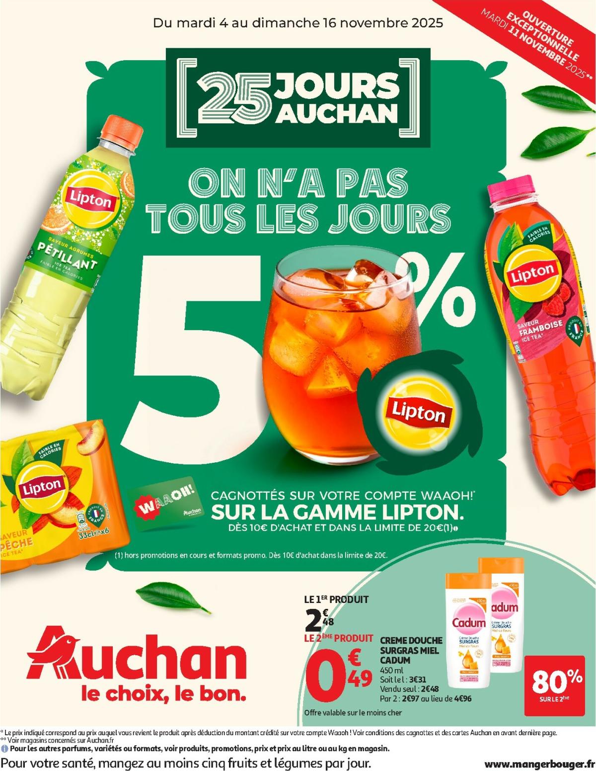 Catalogue Auchan - 25 JOURS AUCHAN, ça continue valable du 04/11 au 16/11