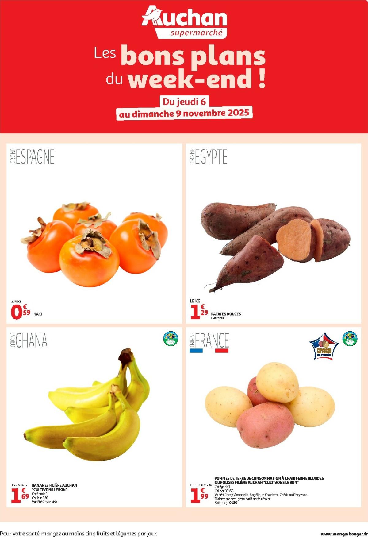 Catalogue Auchan - Les bons plans du week-end dans votre super valable du 06/11 au 09/11