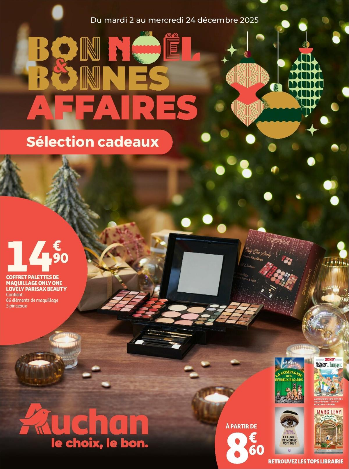 Catalogue Auchan - Bon Noël et Bonnes Affaires : Sélection cadeaux valable du 02/12 au 24/12