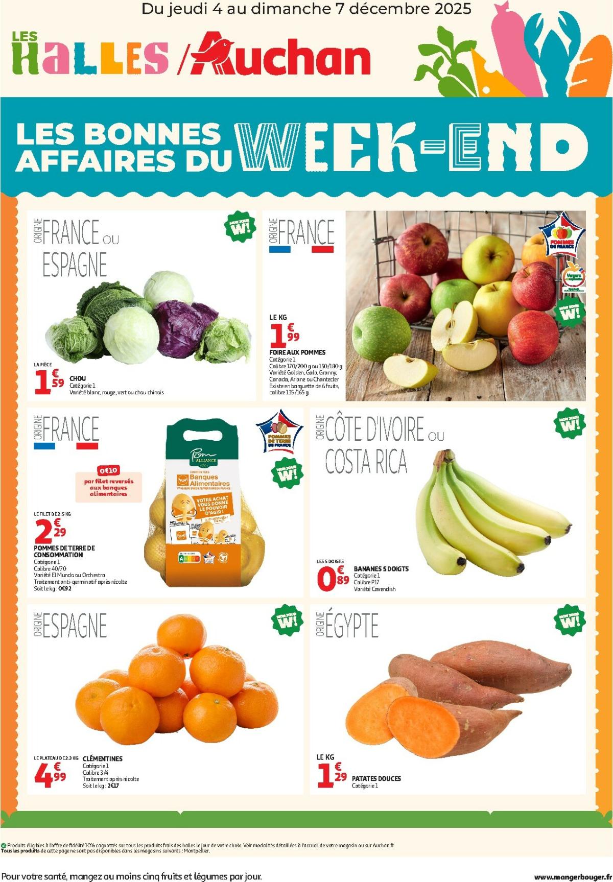 Catalogue Auchan - Les bons plans du week-end dans votre hyper valable du 04/12 au 07/12
