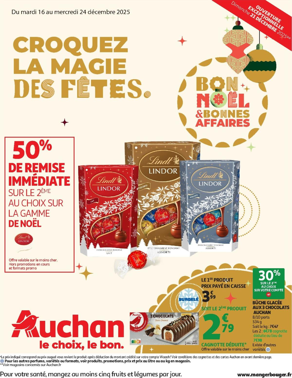 Catalogue Auchan - Croquez la magie des fêtes valable du 16/12 au 24/12