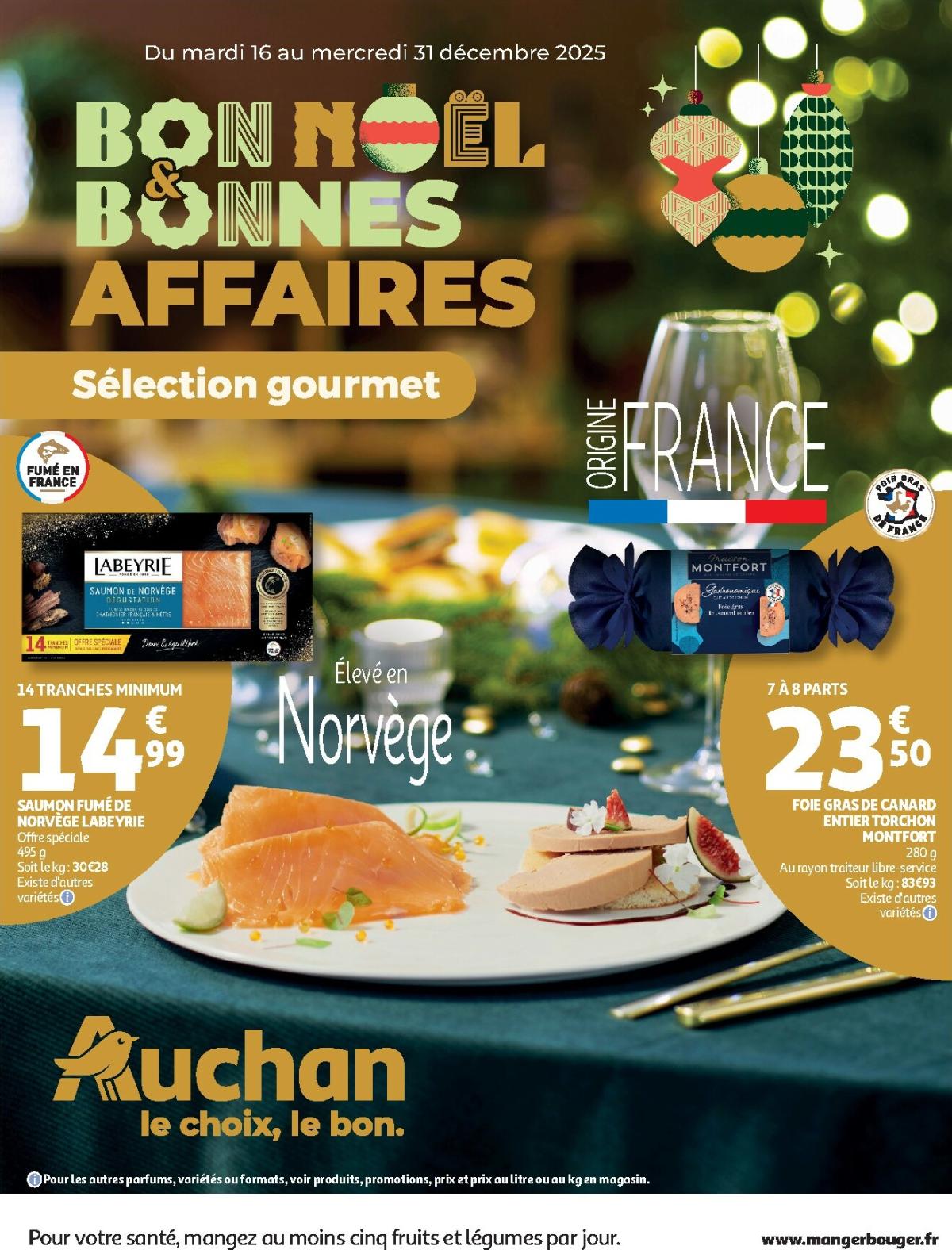 Catalogue Auchan - Sélection gourmet valable du 16/12 au 31/12