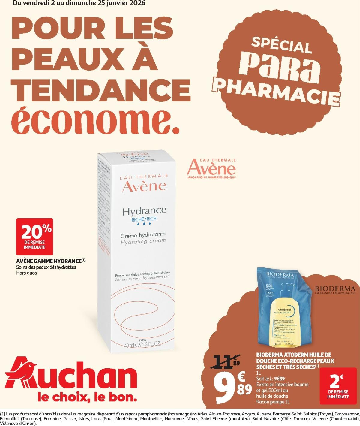 Catalogue Auchan - Parapharmacie janvier valable du 02/01 au 25/01