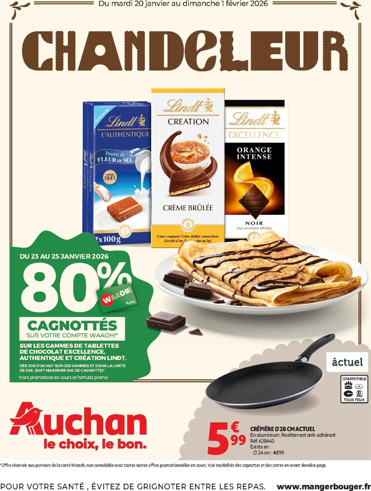 Catalogue Auchan - Chandeleur produits frais valable du 20/01 au 01/02