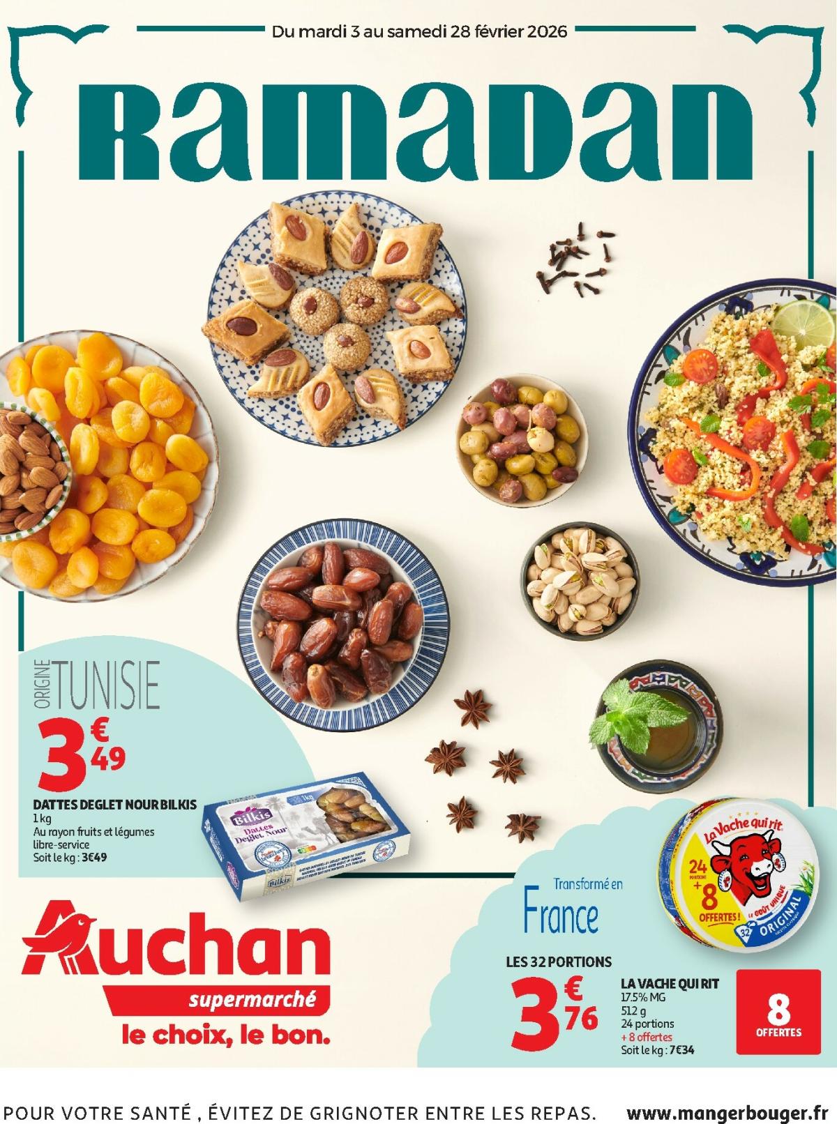 Catalogue Auchan - Promos Ramadan supers valable du 03/02/2026 au 28/02/2026