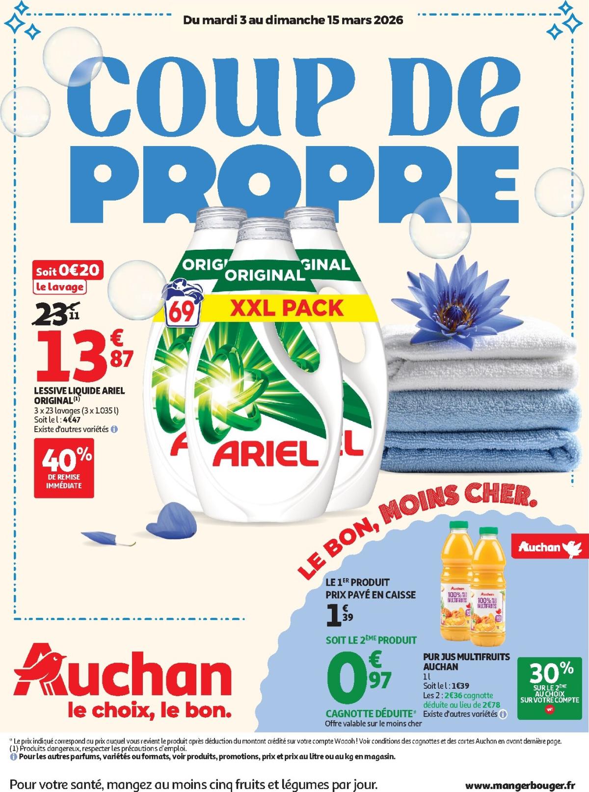 Catalogue Auchan - Coup de propre hypers valable du 03/03/2026 au 15/03/2026
