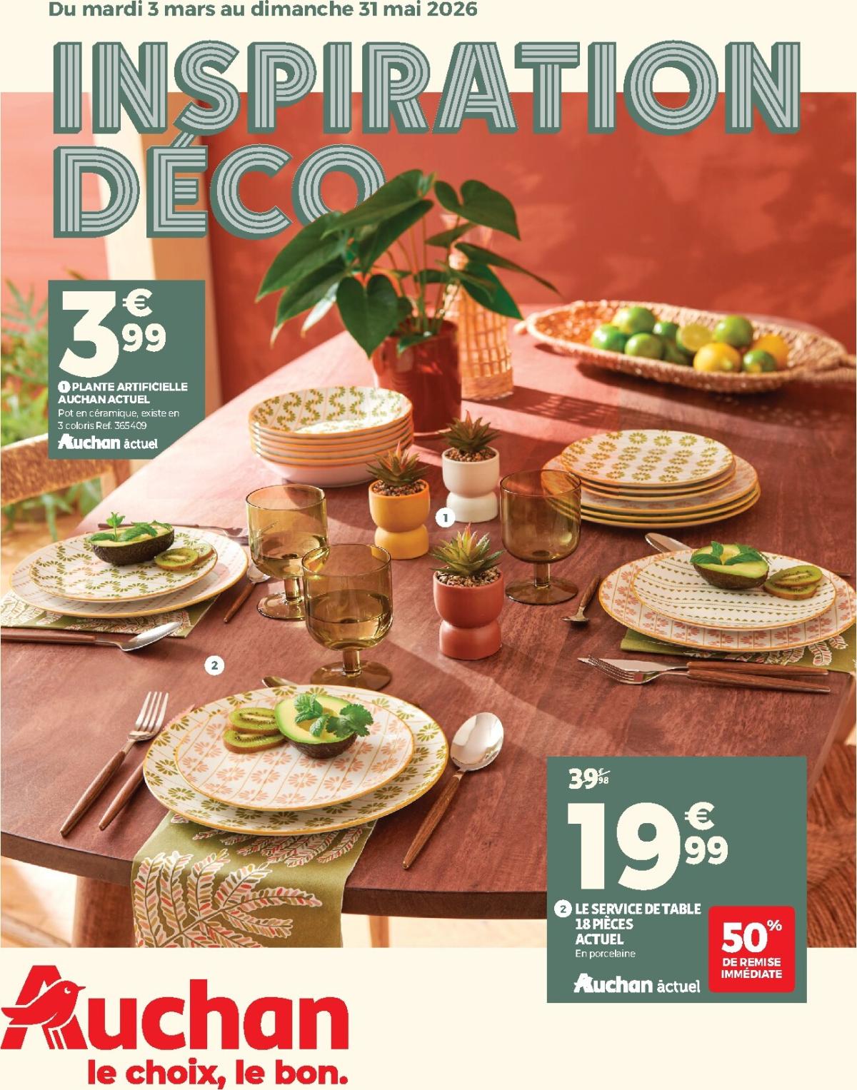 Catalogue Auchan - Inspiration déco valable du 03/03/2026 au 31/05/2026