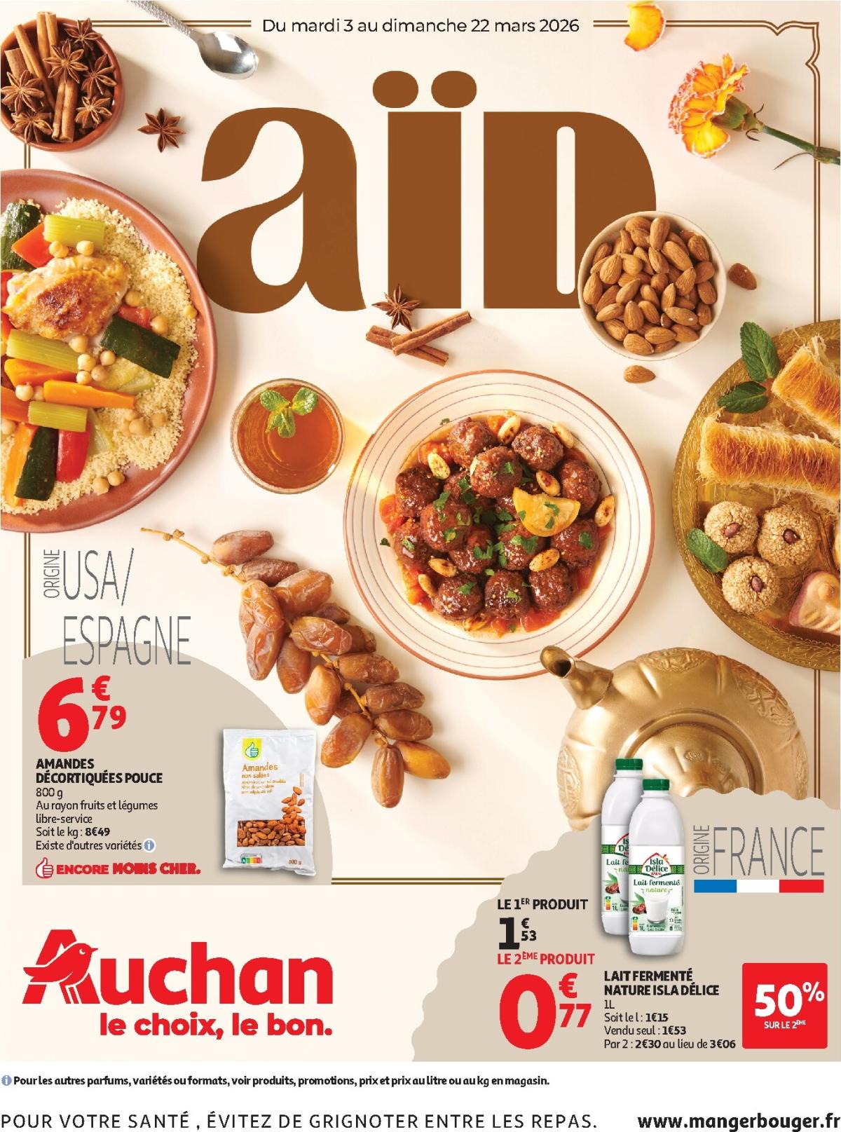 Catalogue Auchan - Aïd hypers valable du 03/03/2026 au 22/03/2026